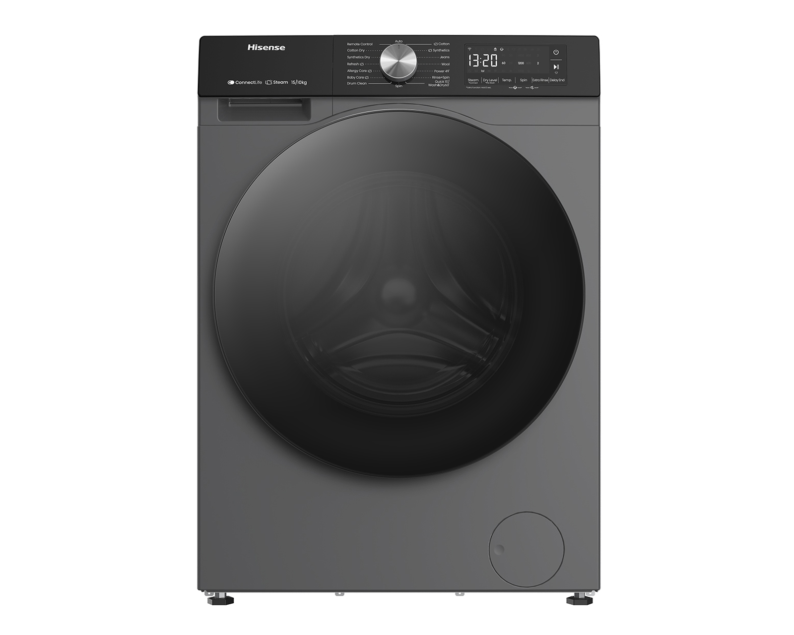 Lavasecadora Hisense Digital WD3S1543BT 15 Kg Gris