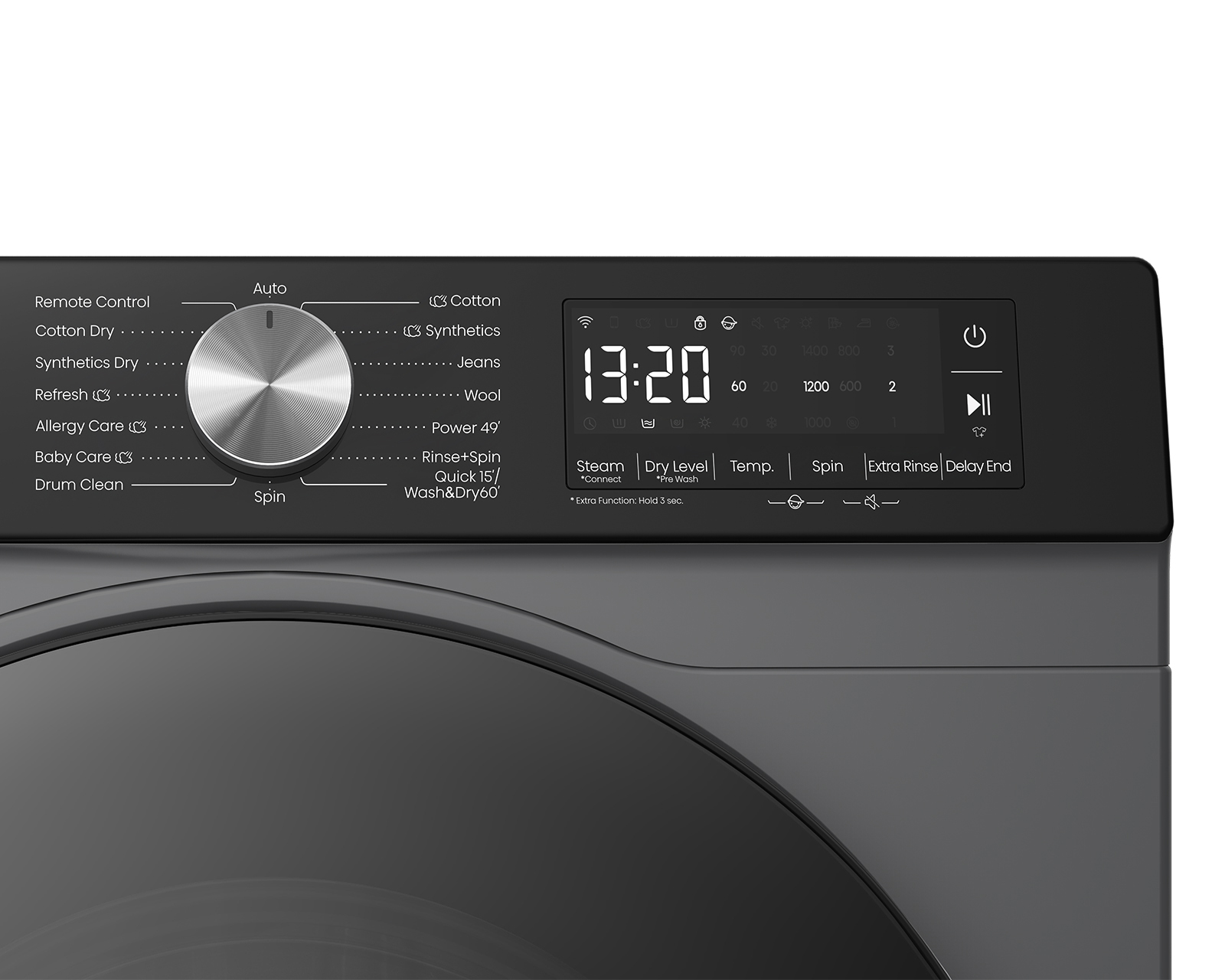 Foto 5 | Foto 5 | Lavasecadora Hisense Digital WD3S1543BT 15 Kg Gris