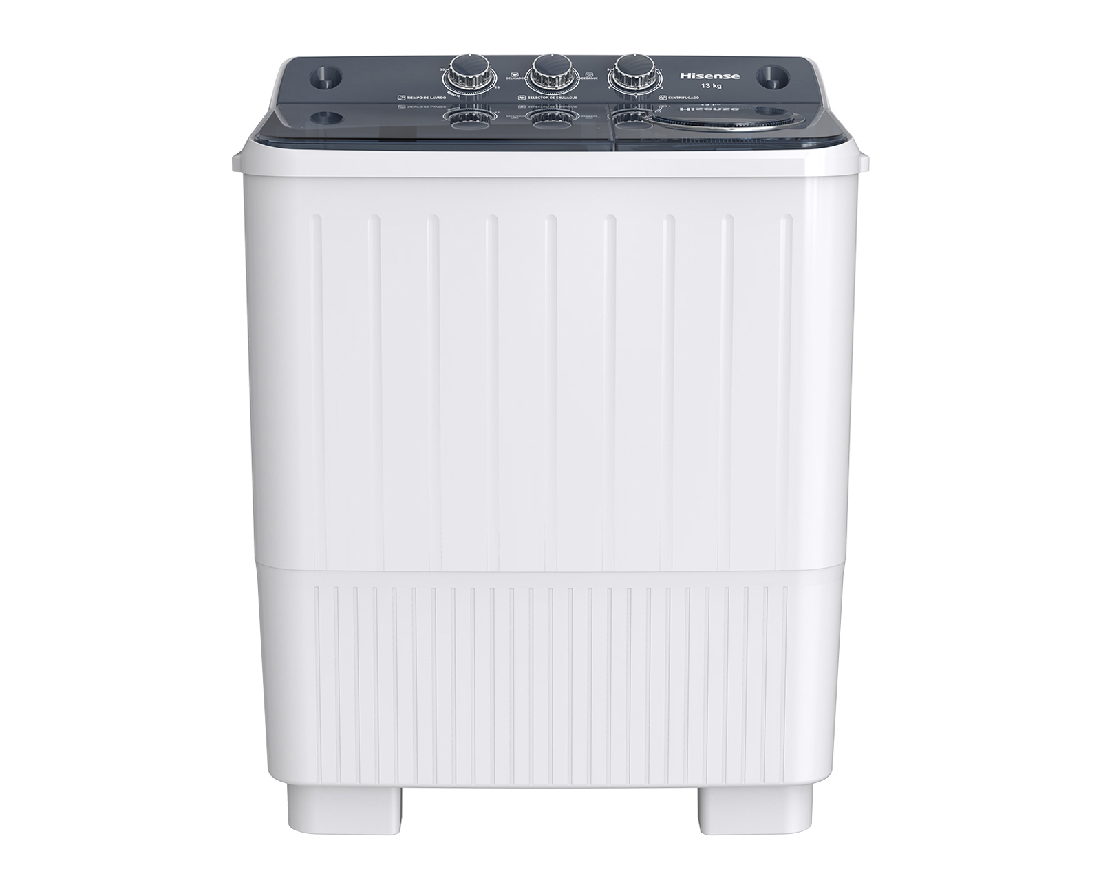 Lavadora Hisense Semiautomática WSA1304P 13 kg Blanca