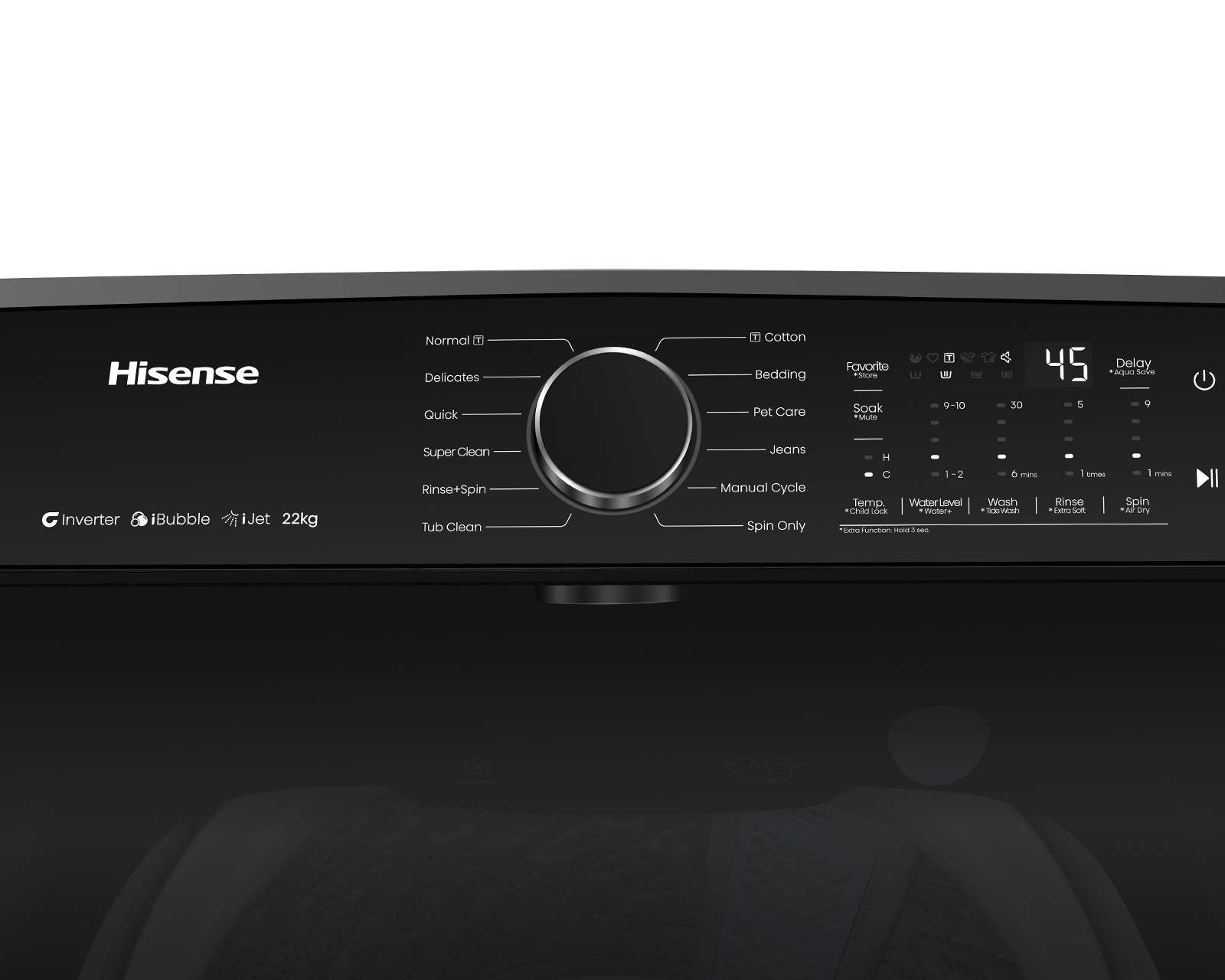Foto 5 | Foto 5 | Lavadora Hisense Automática WT5I2223DB 22 Kg Negra