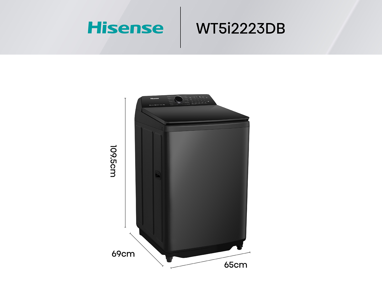 Foto 8 pulgar | Foto 7 | Lavadora Hisense Automática WT5I2223DB 22 Kg Negra