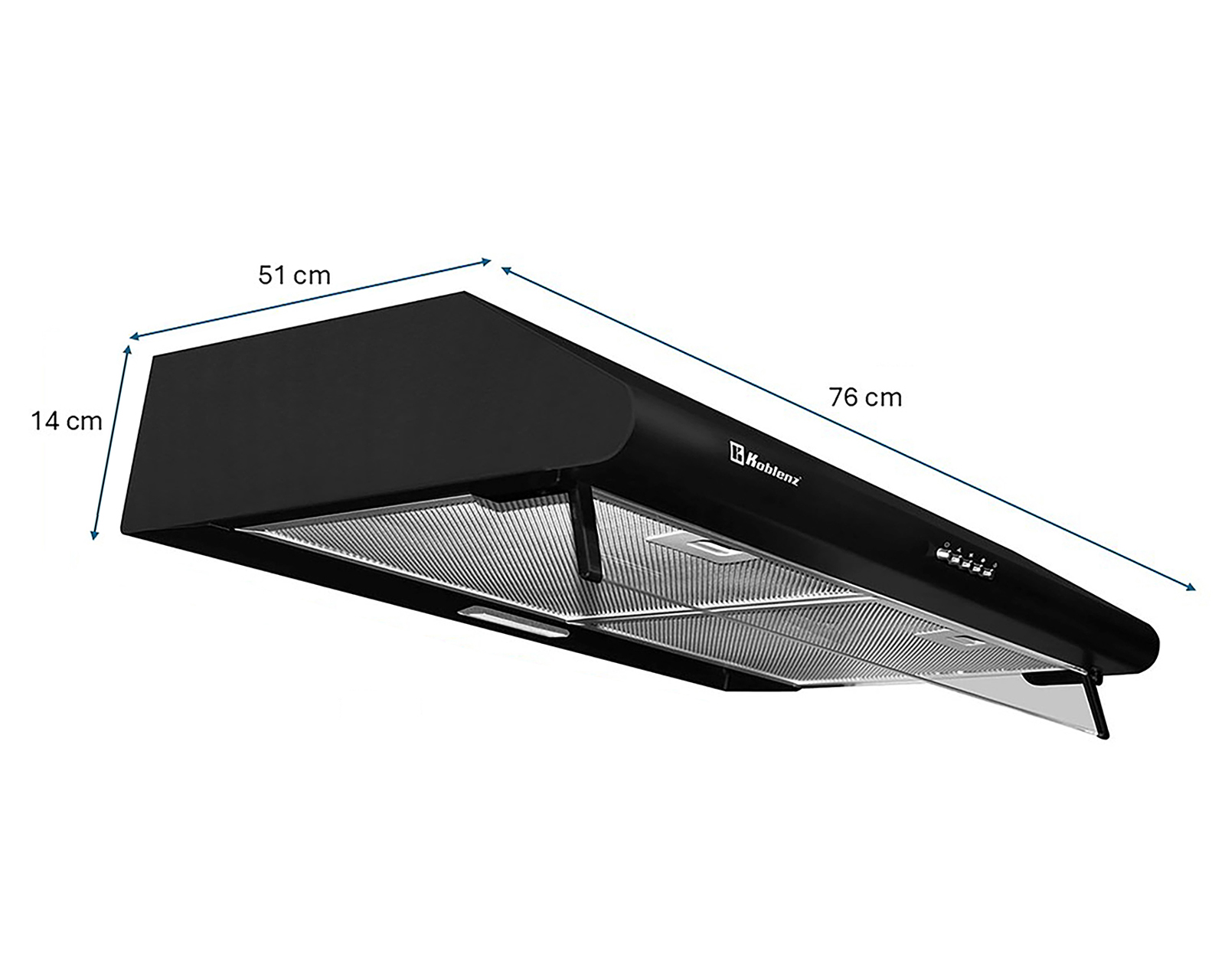 Foto 7 pulgar | Foto 6 | Campana de Pared Koblenz 76 cm Negro