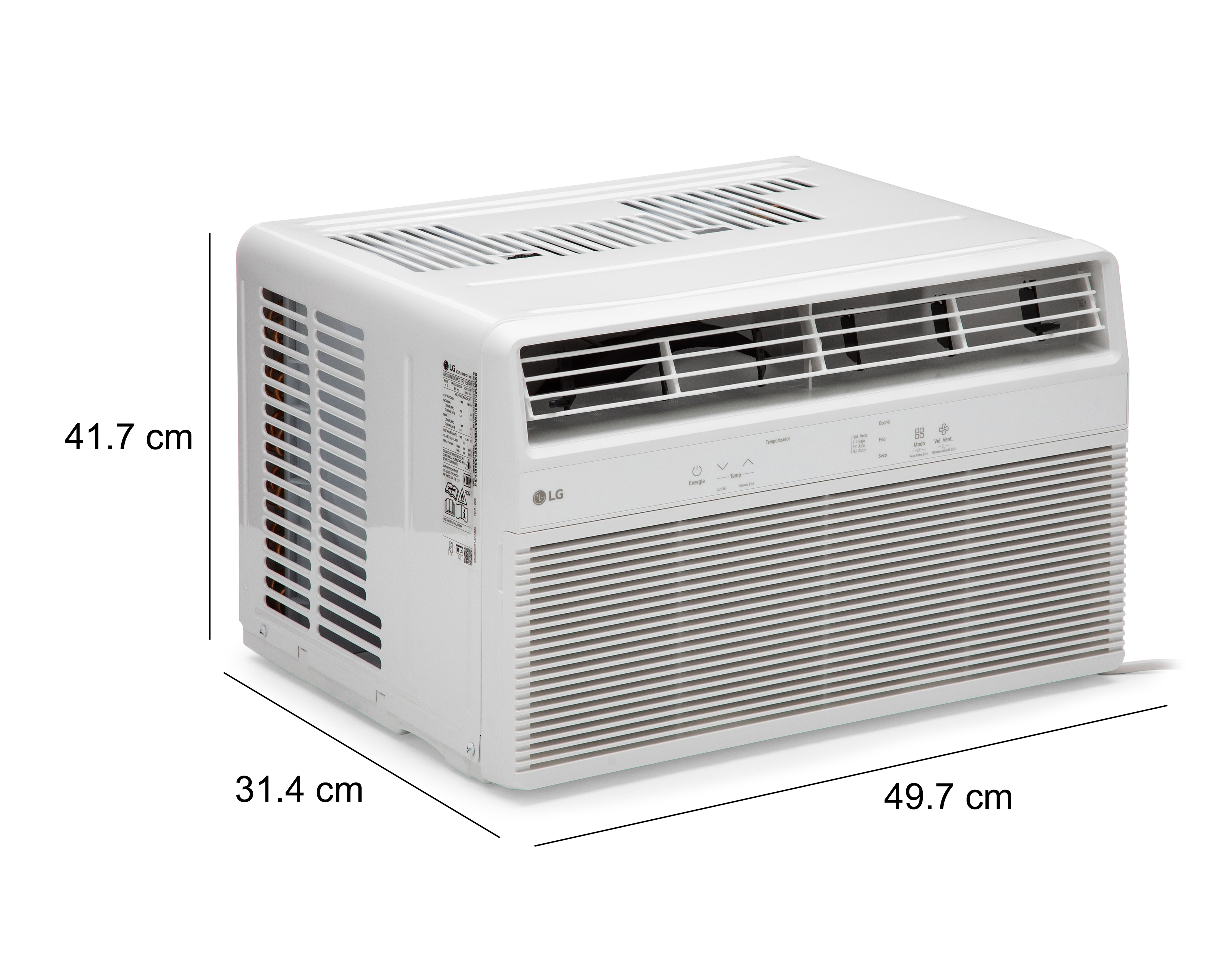 Foto 7 | Foto 7 | Aire Acondicionado de Ventana LG 0.75 Tonelada 115 V Solo Frío W081C2