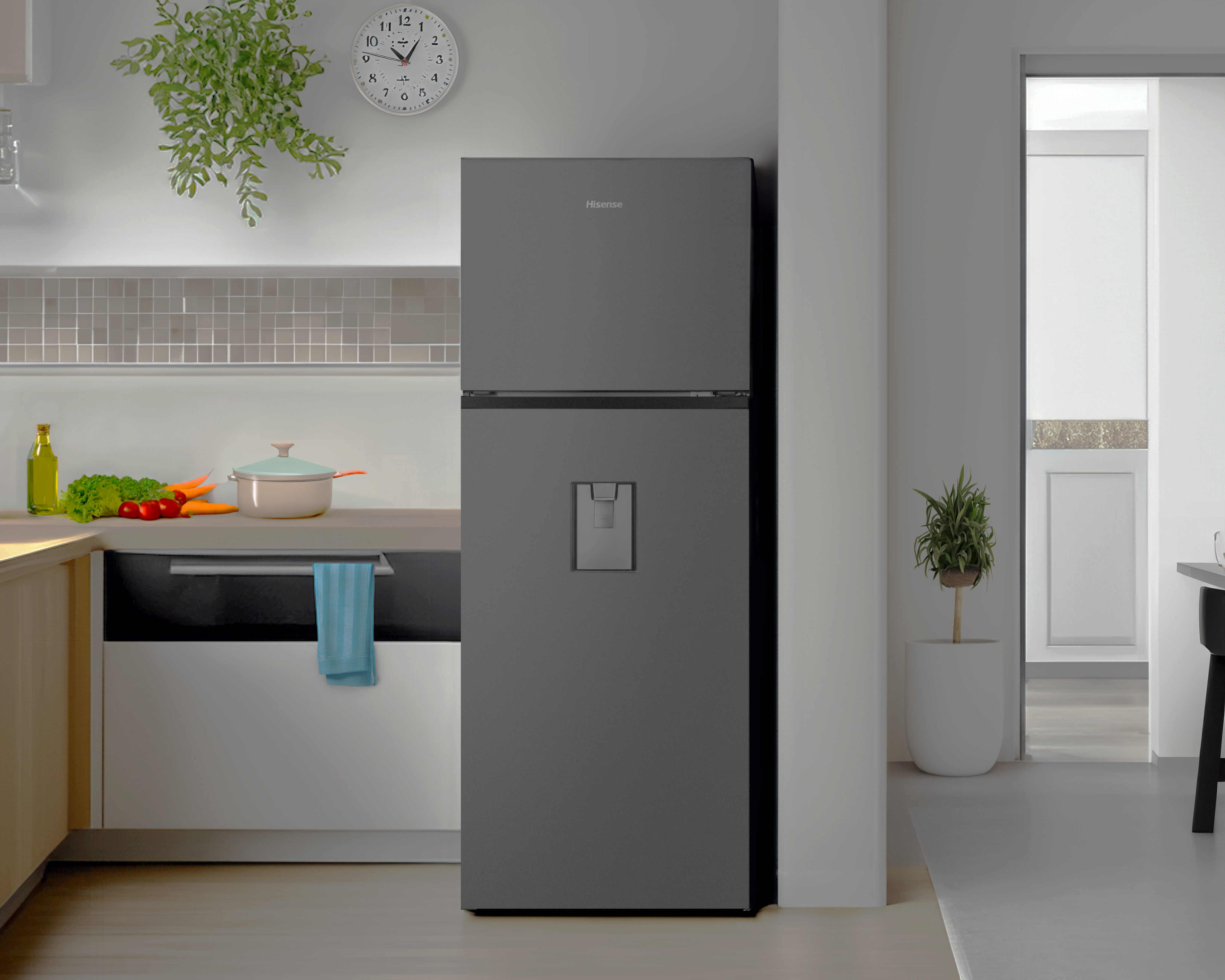 Foto 7 pulgar | Foto 6 | Refrigerador Hisense Top Mount 16 Pies Negro RT16N6BDX