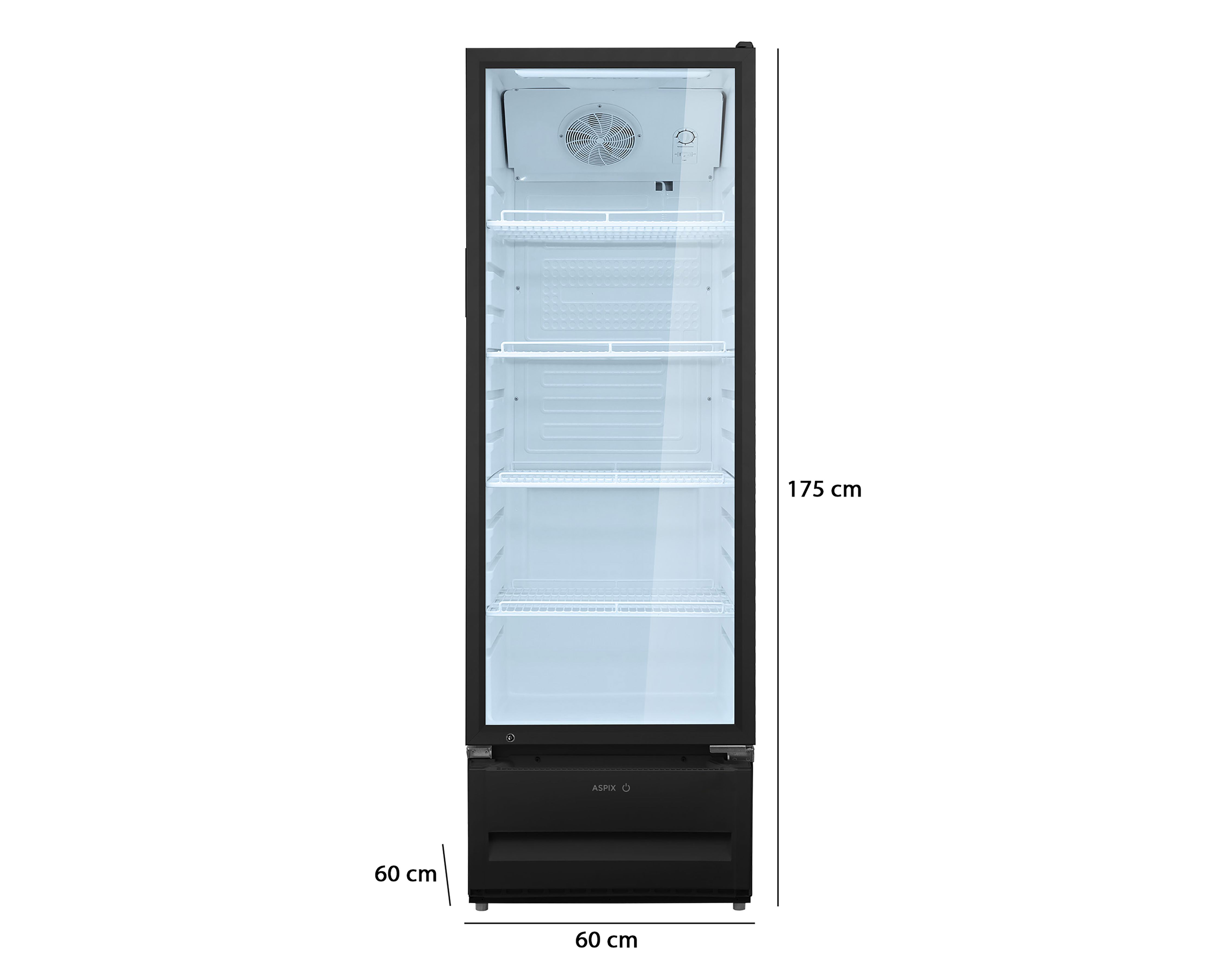 Foto 5 pulgar | Foto 4 | Refrigerador Aspix Una Puerta 11 Pies Negro AX24RCM11BL