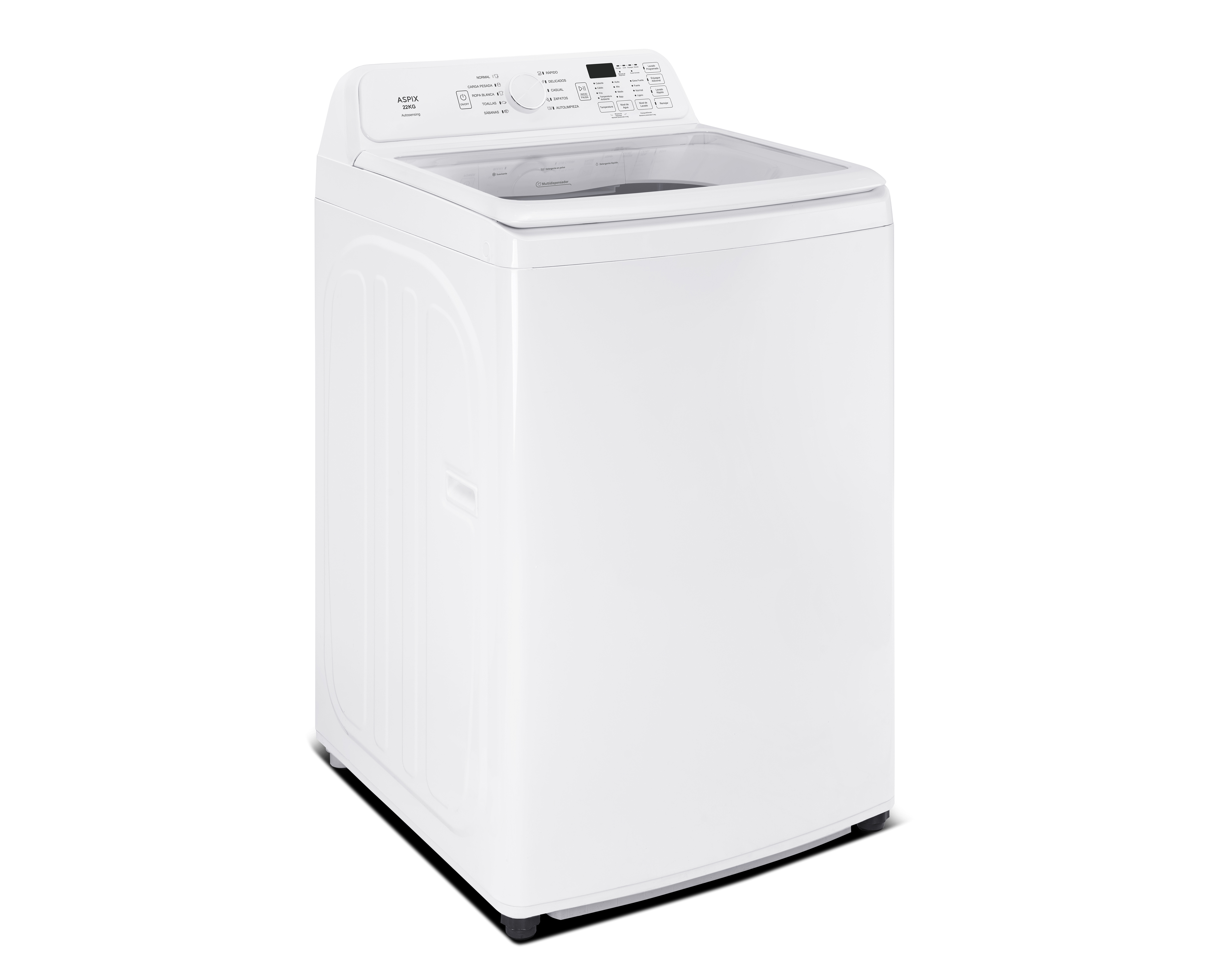 Lavadora Aspix Automática AX25AAW21KVBL 22 kg Blanca