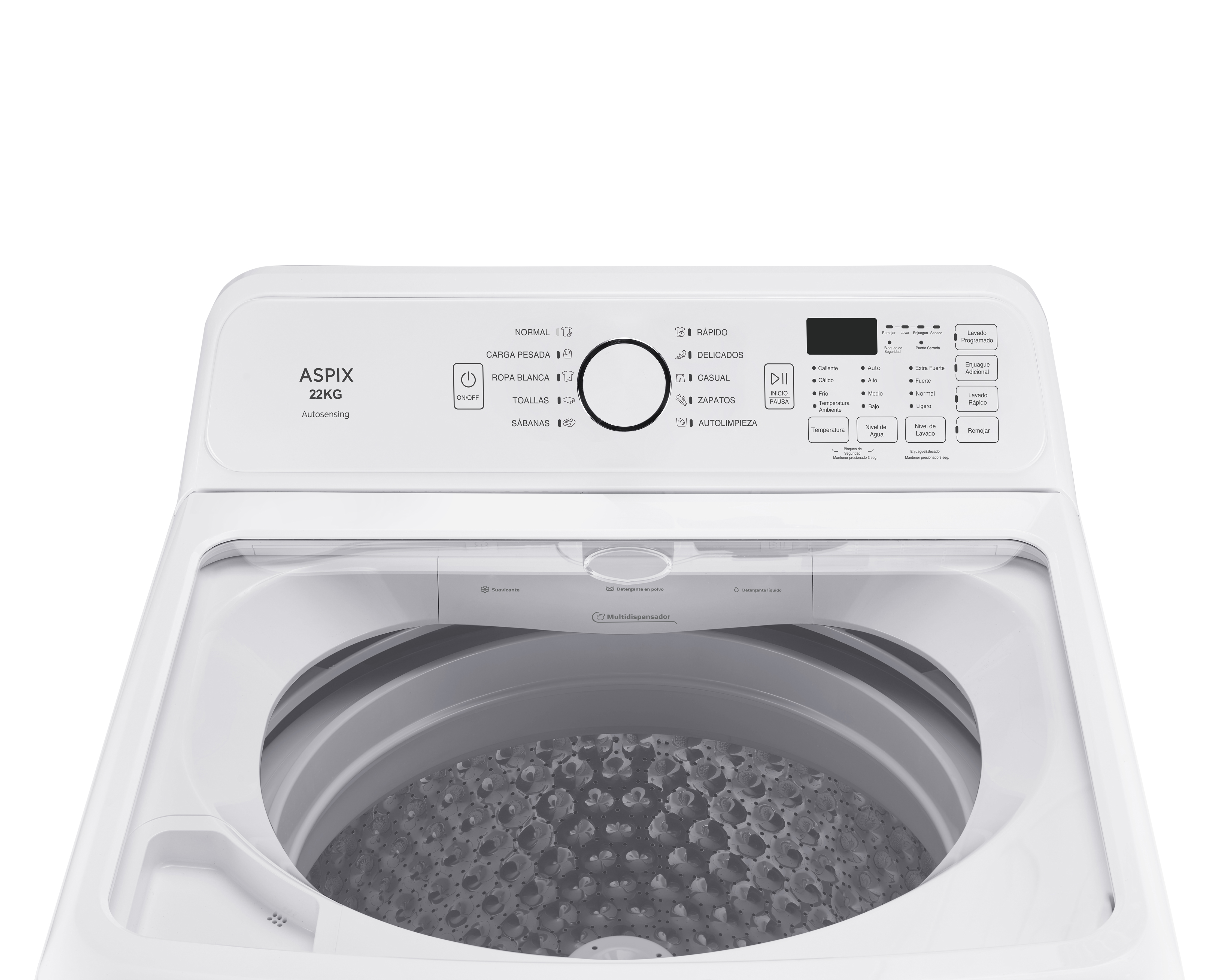 Foto 4 pulgar | Foto 3 | Lavadora Aspix Automática AX25AAW21KVBL 22 kg Blanca