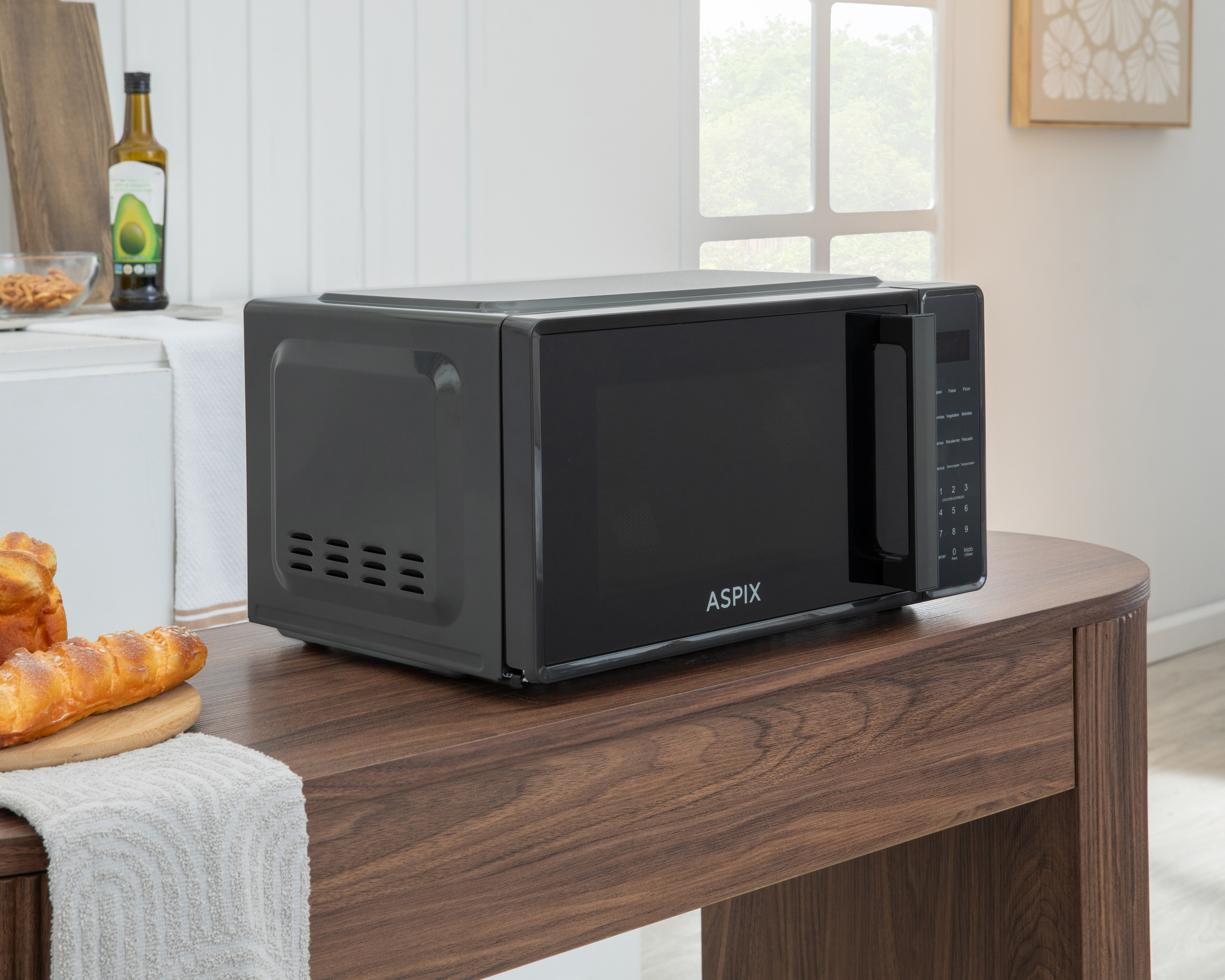 Foto 6 | Foto 6 | Horno de Microondas Aspix 0.7 Pies MAWN7P Gris