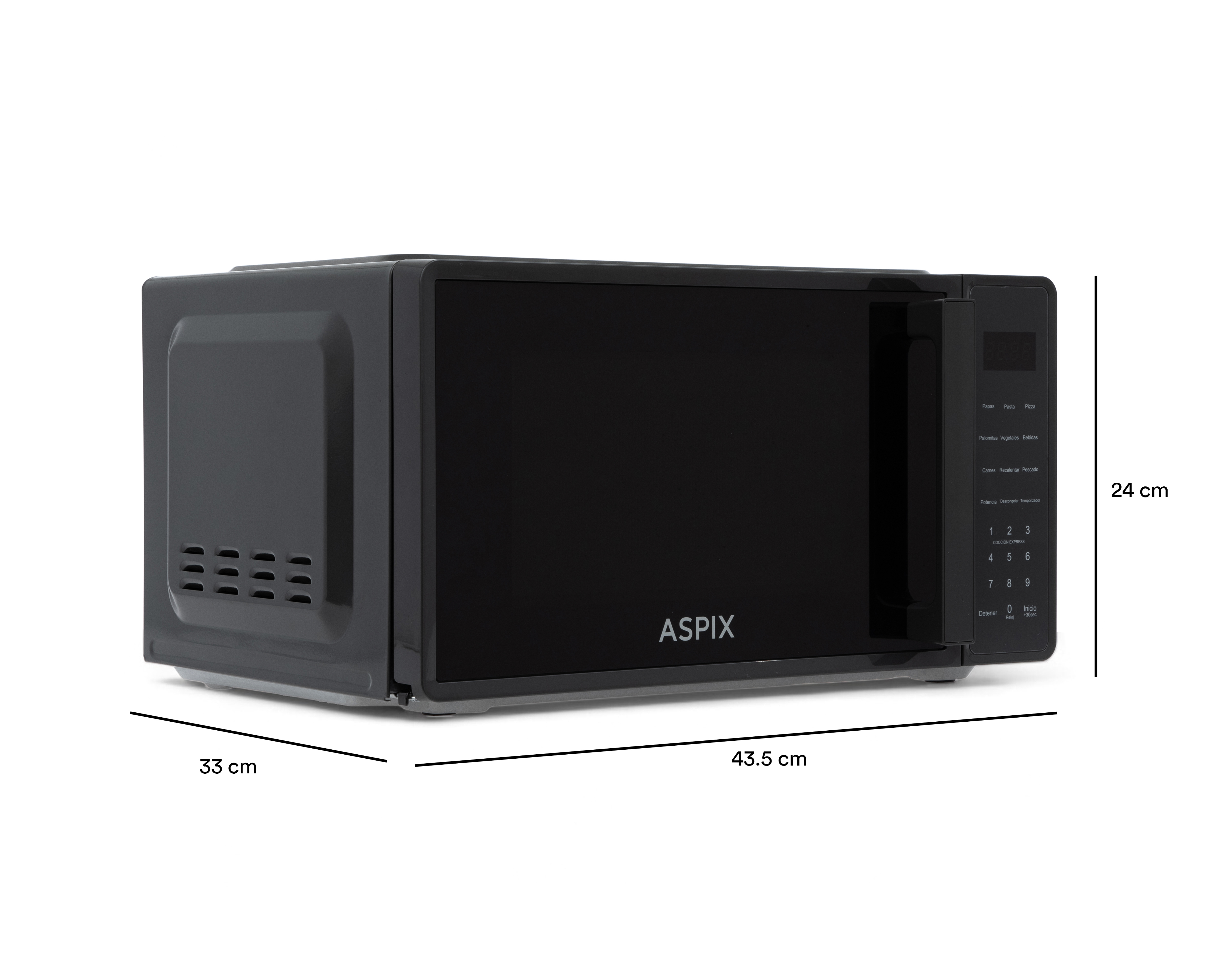 Foto 7 | Foto 7 | Horno de Microondas Aspix 0.7 Pies MAWN7P Gris