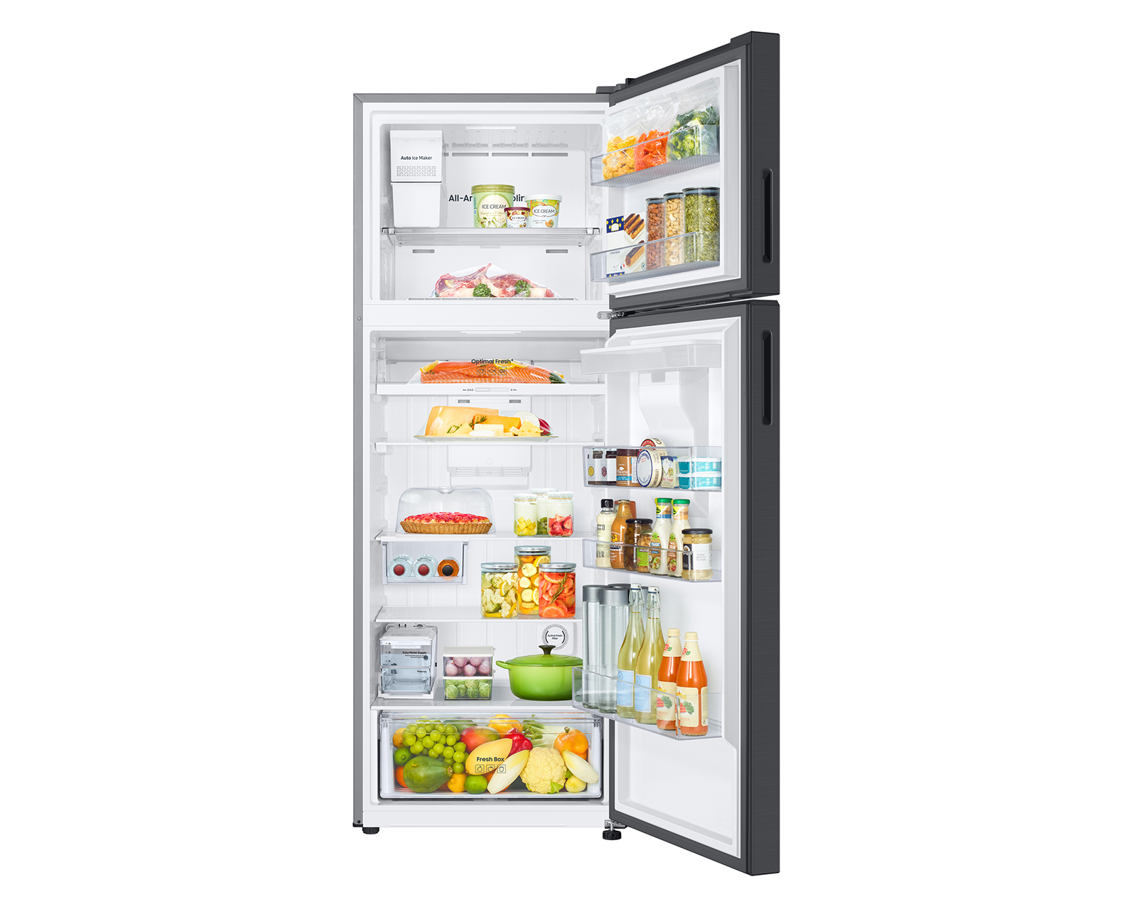 Foto 5 pulgar | Foto 4 | Refrigerador Samsung Top Mount 19 Pies Negro RT53DG6798B1EM