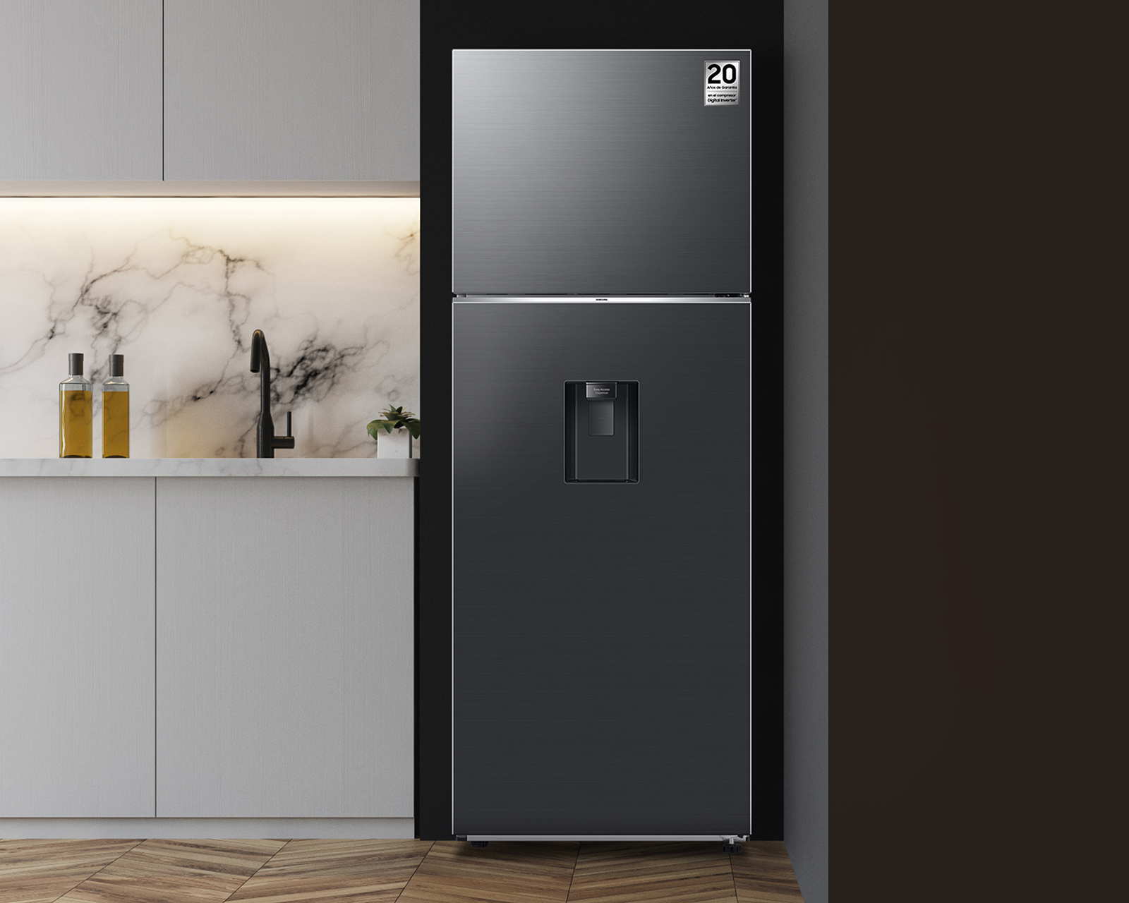 Foto 7 pulgar | Foto 6 | Refrigerador Samsung Top Mount 19 Pies Negro RT53DG6798B1EM