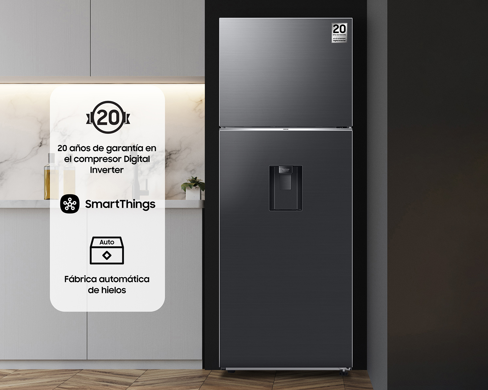 Foto 8 pulgar | Foto 7 | Refrigerador Samsung Top Mount 19 Pies Negro RT53DG6798B1EM