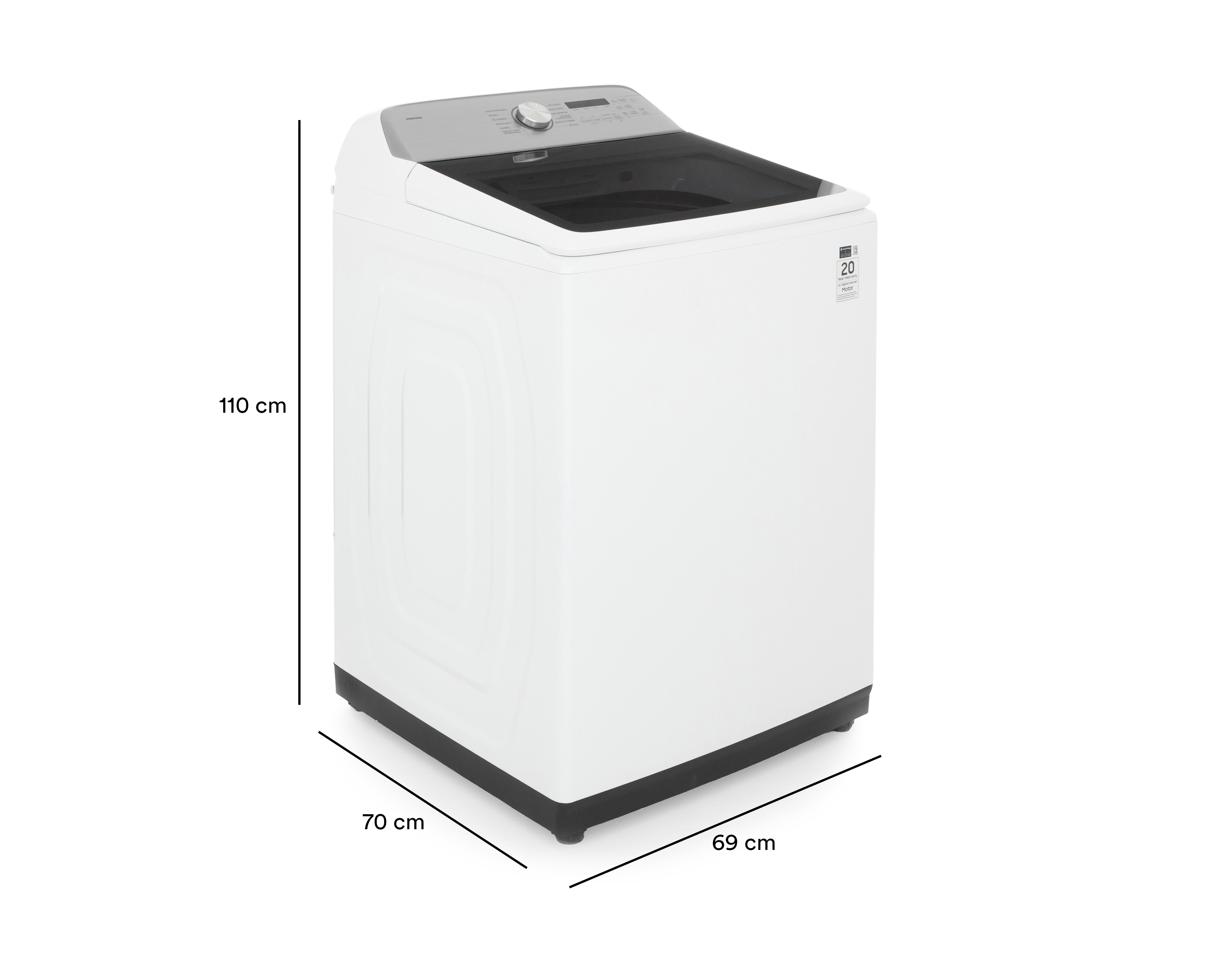 Foto 8 pulgar | Foto 7 | Lavadora Samsung Automática WA25DG5505AWAX 25 kg Blanca