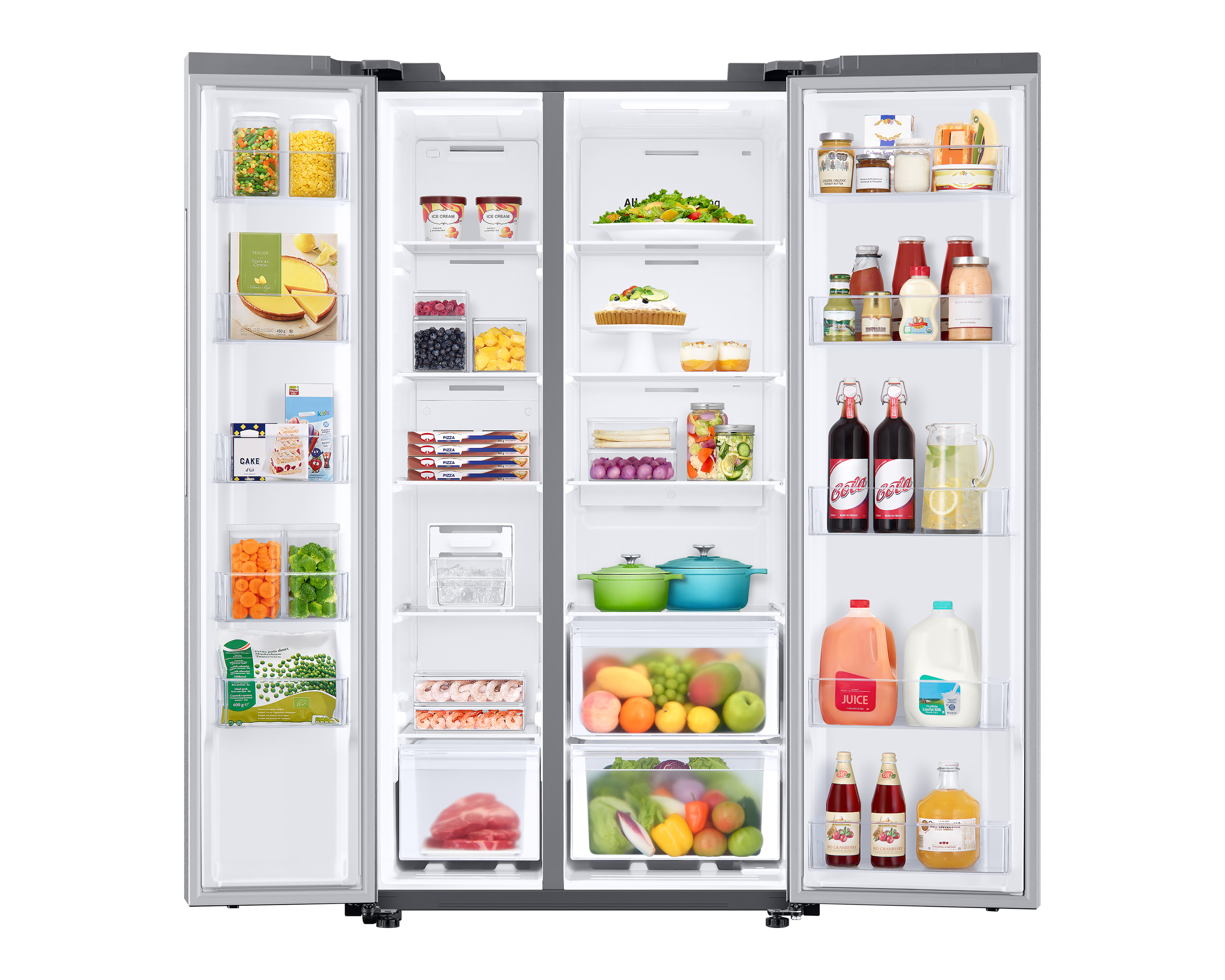 Foto 4 pulgar | Foto 3 | Refrigerador Samsung Side by Side 23 Pies Plateado RS23T5B00S9EM