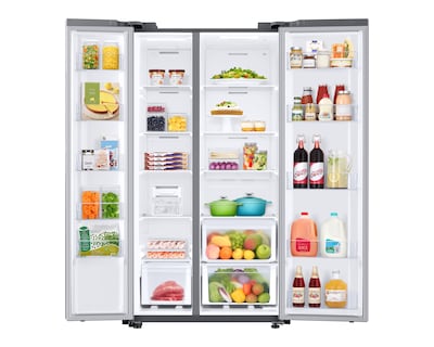 Foto 3 | Foto 3 | Refrigerador Samsung Side by Side 23 Pies Plateado RS23T5B00S9EM