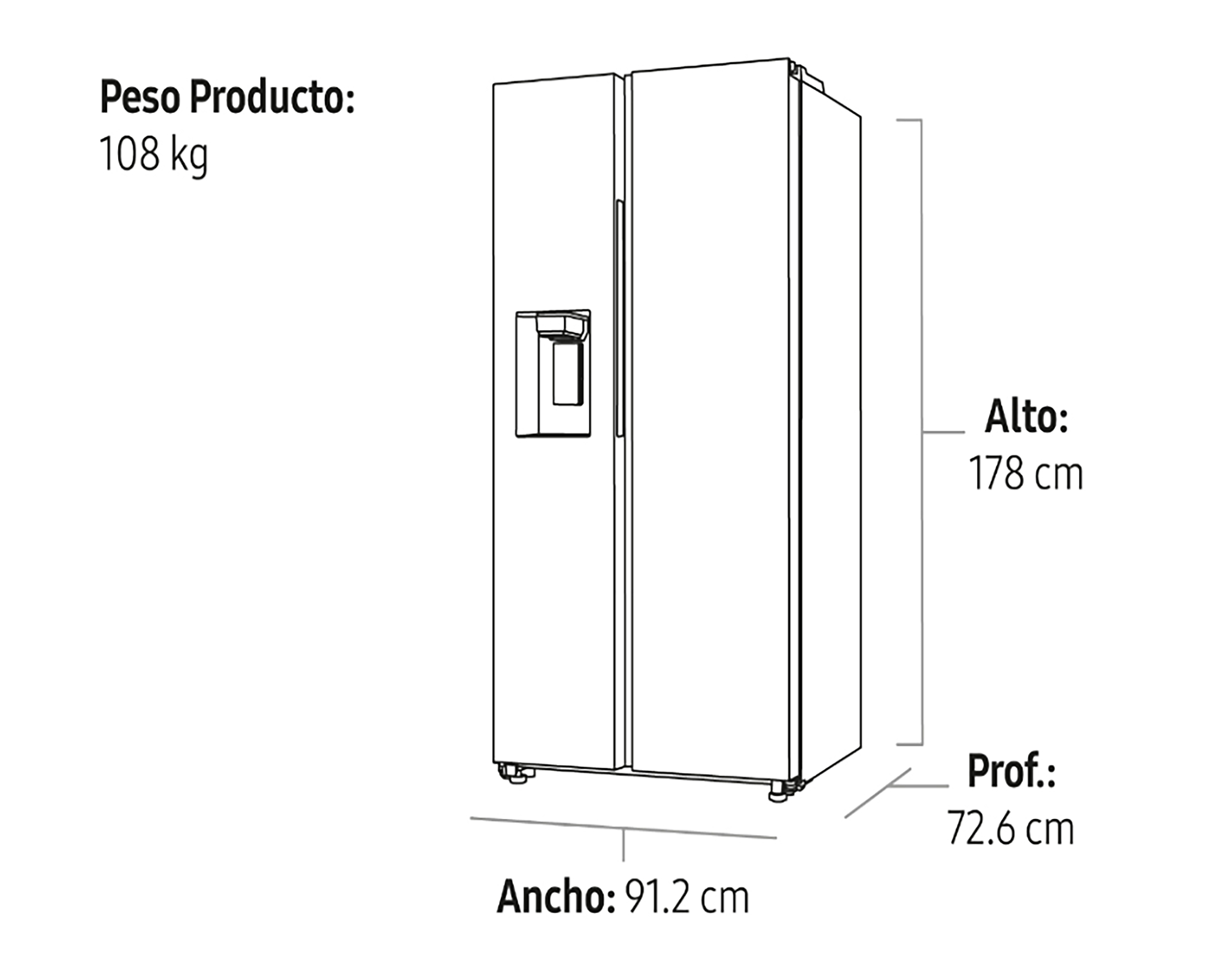 Foto 9 pulgar | Foto 8 | Refrigerador Samsung Side by Side 23 Pies Plateado RS23T5B00S9EM