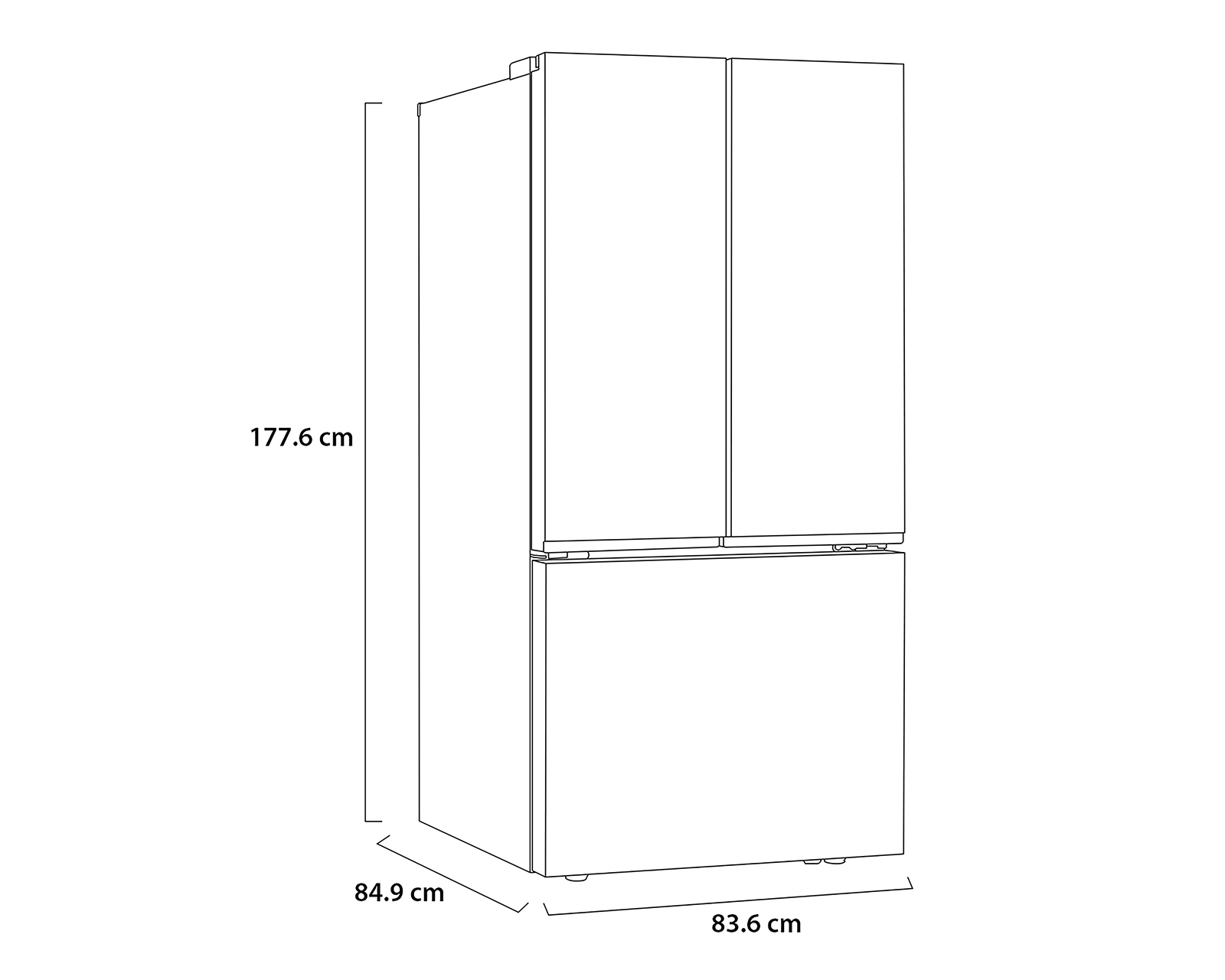 Foto 7 | Foto 7 | Refrigerador LG Frech Door 25 Pies Plata GM65BPP.APYFMXM