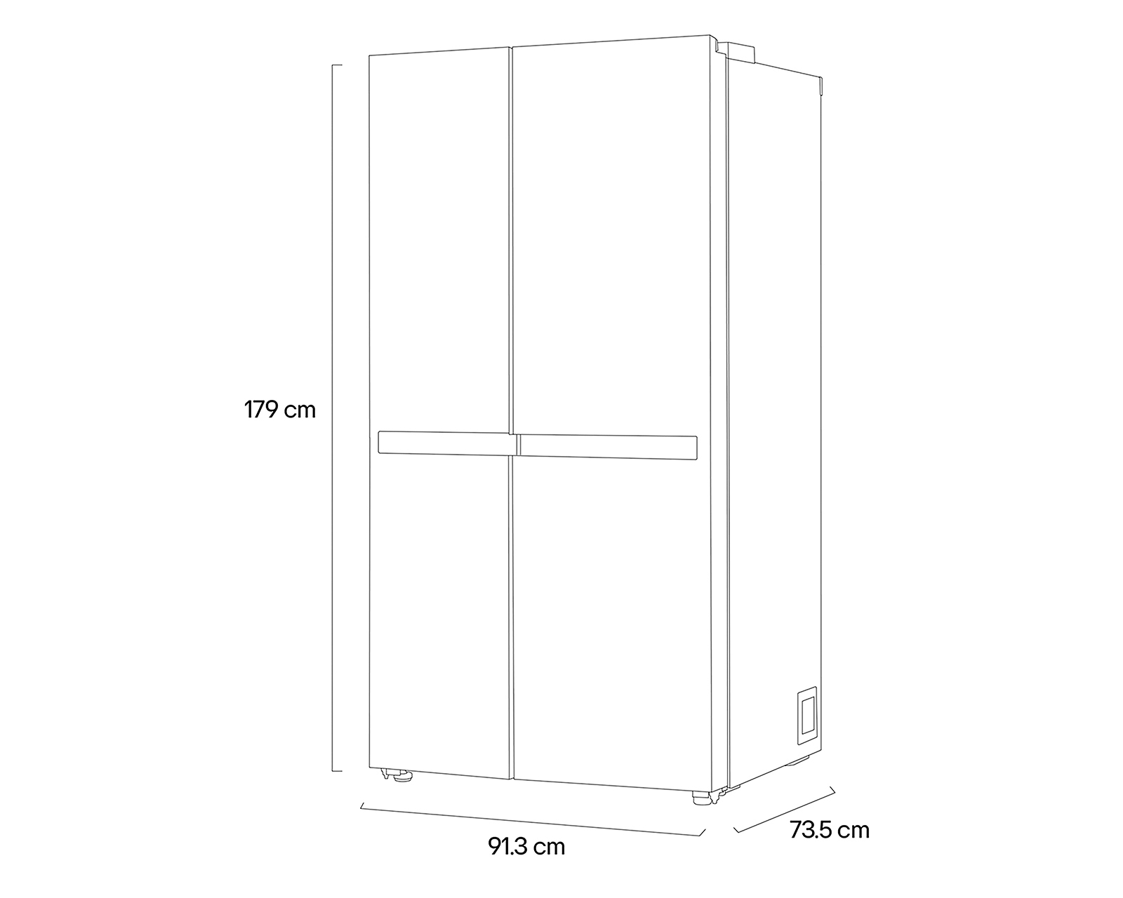 Foto 9 pulgar | Foto 8 | Refrigerador LG Side by Side 23 Pies Negro VS23BEP