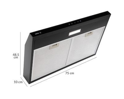 Foto 8 | Foto 8 | Campana de Pared Aspix 75 cm Negra