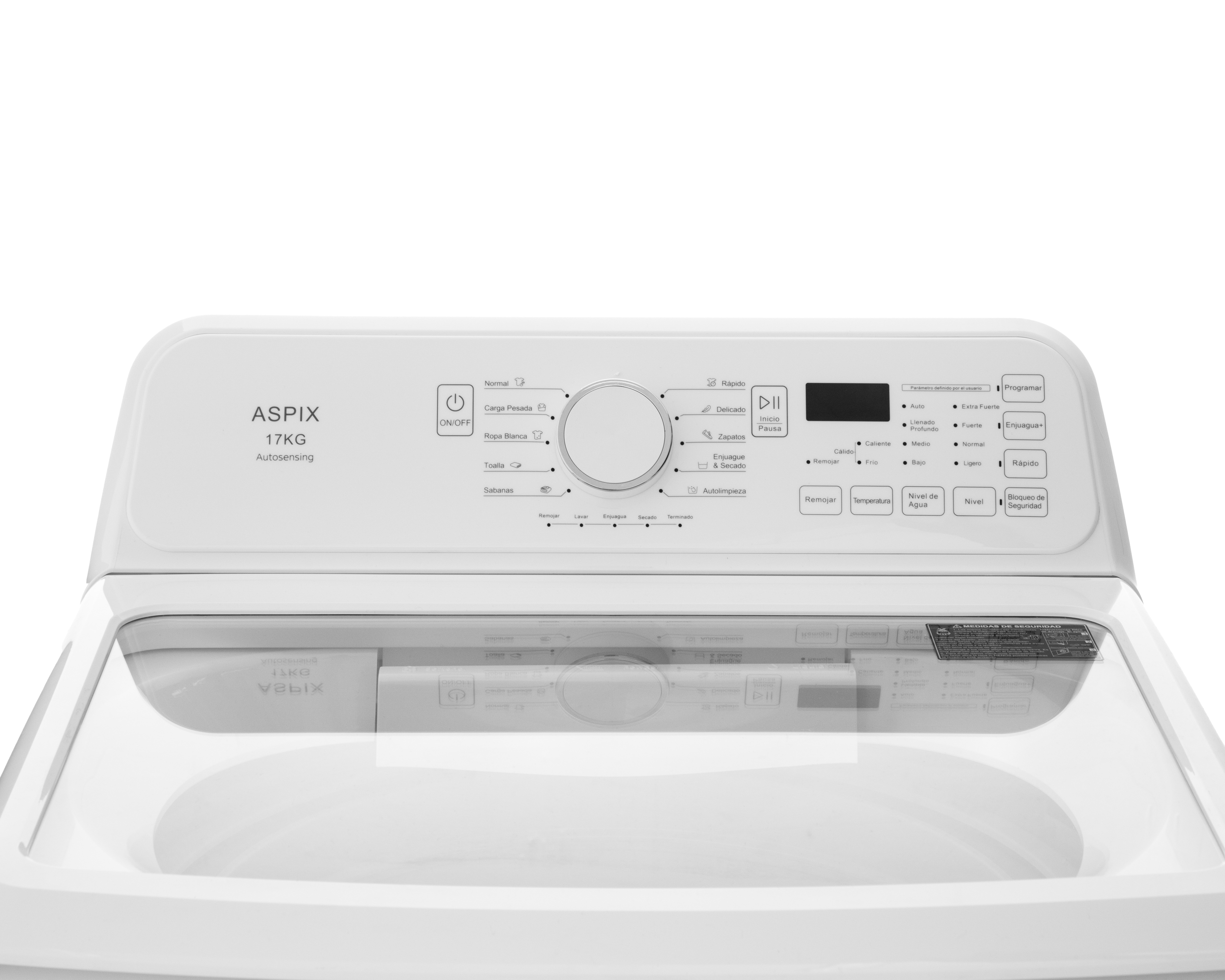 Foto 3 | Foto 3 | Lavadora Aspix Automática AX25AUW17KBL 17 kg Blanca