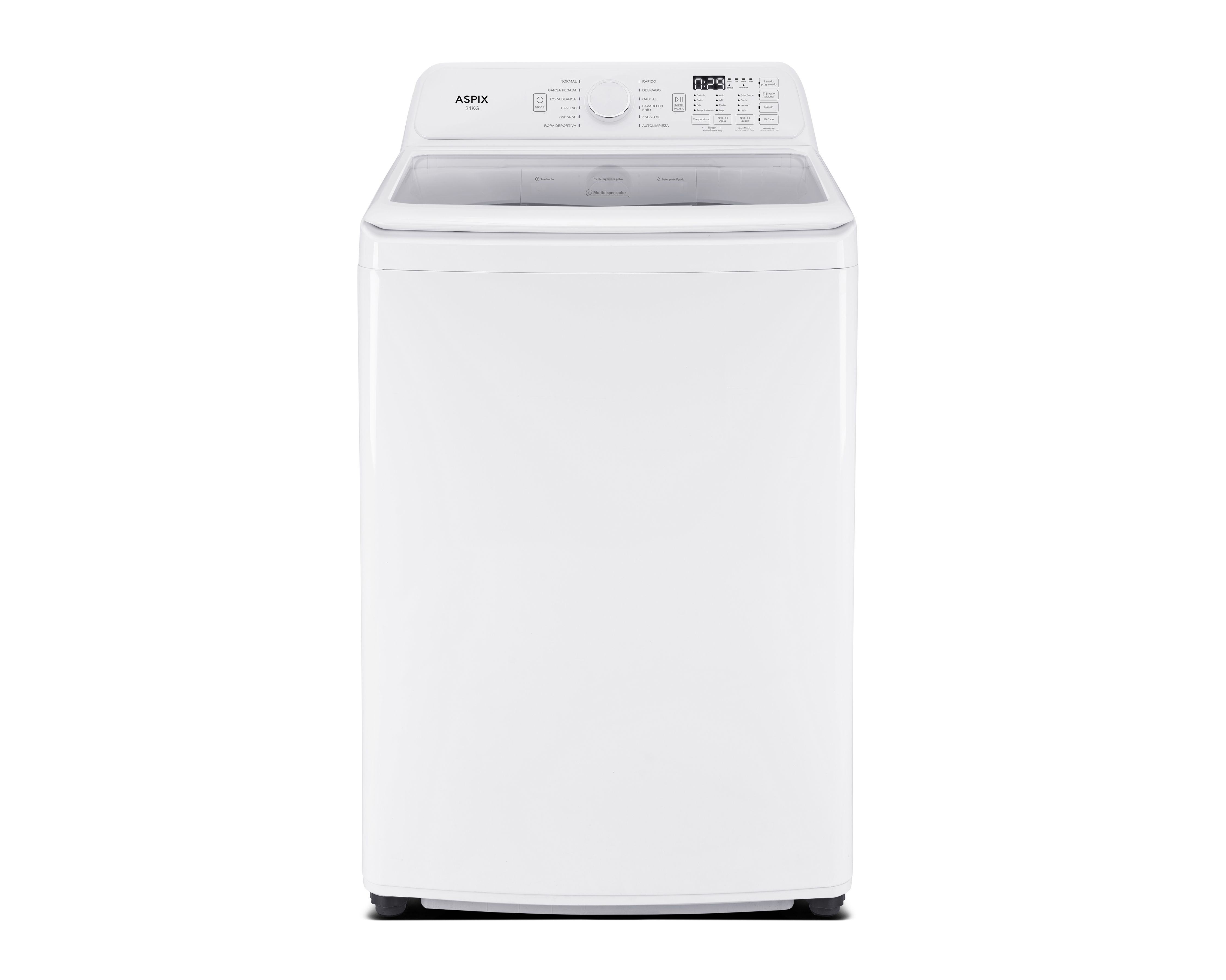 Foto 3 pulgar | Foto 2 | Lavadora Aspix Automática AX25AUW24KBL 24 kg Blanca