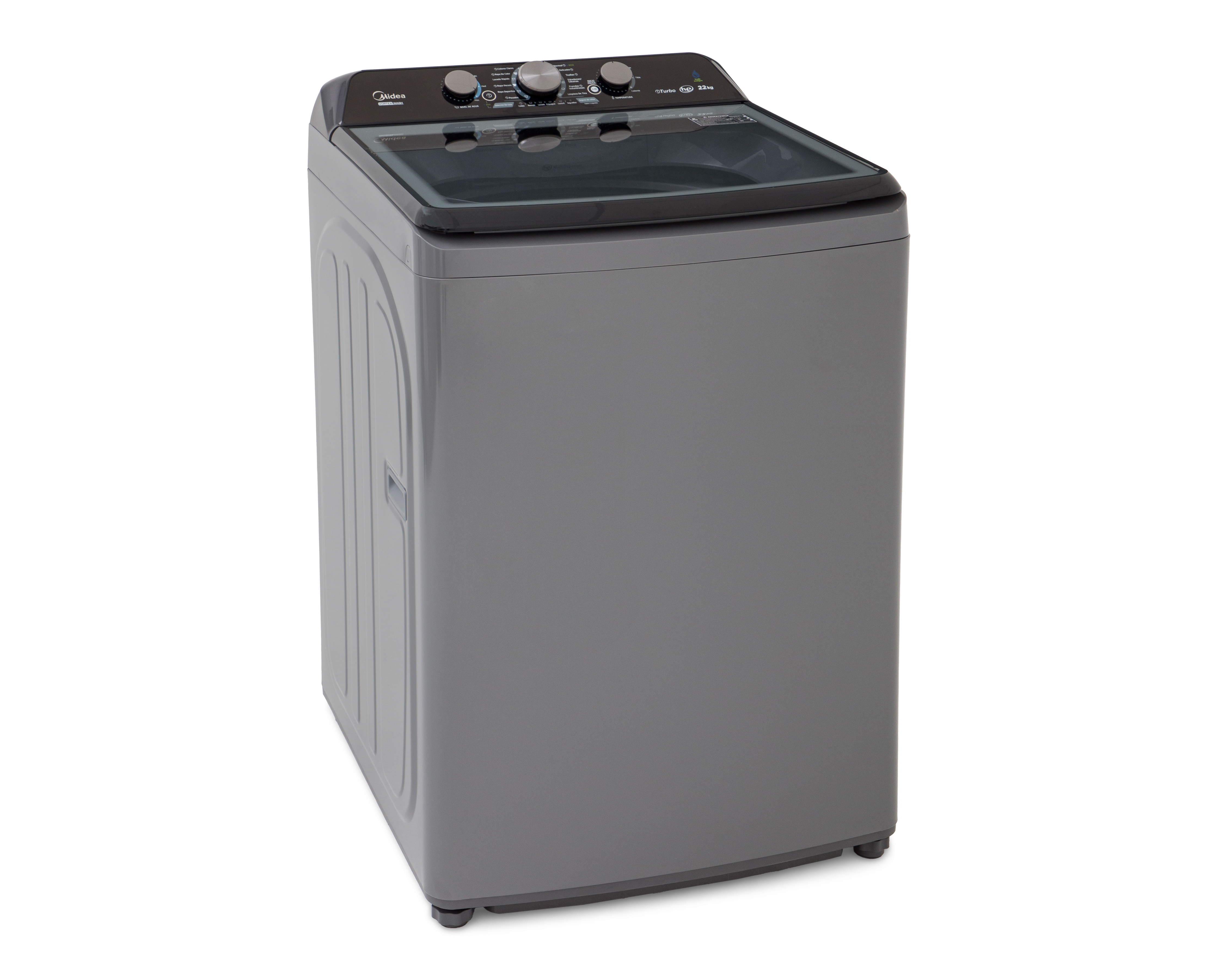 Lavadora Midea Automática Vortex Wash 22 kg Gris