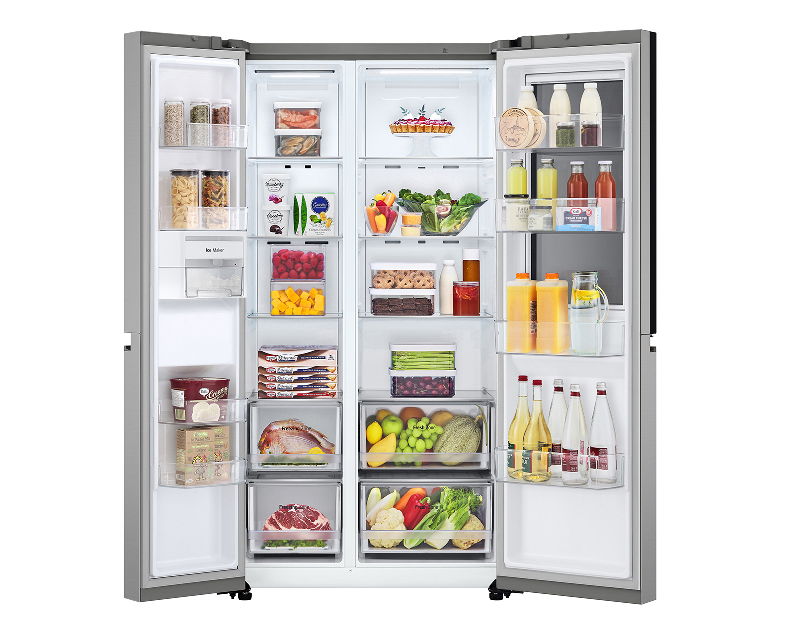 Foto 6 pulgar | Foto 5 | Refrigerador LG Side by Side 28 Pies Plateado VS28QBP