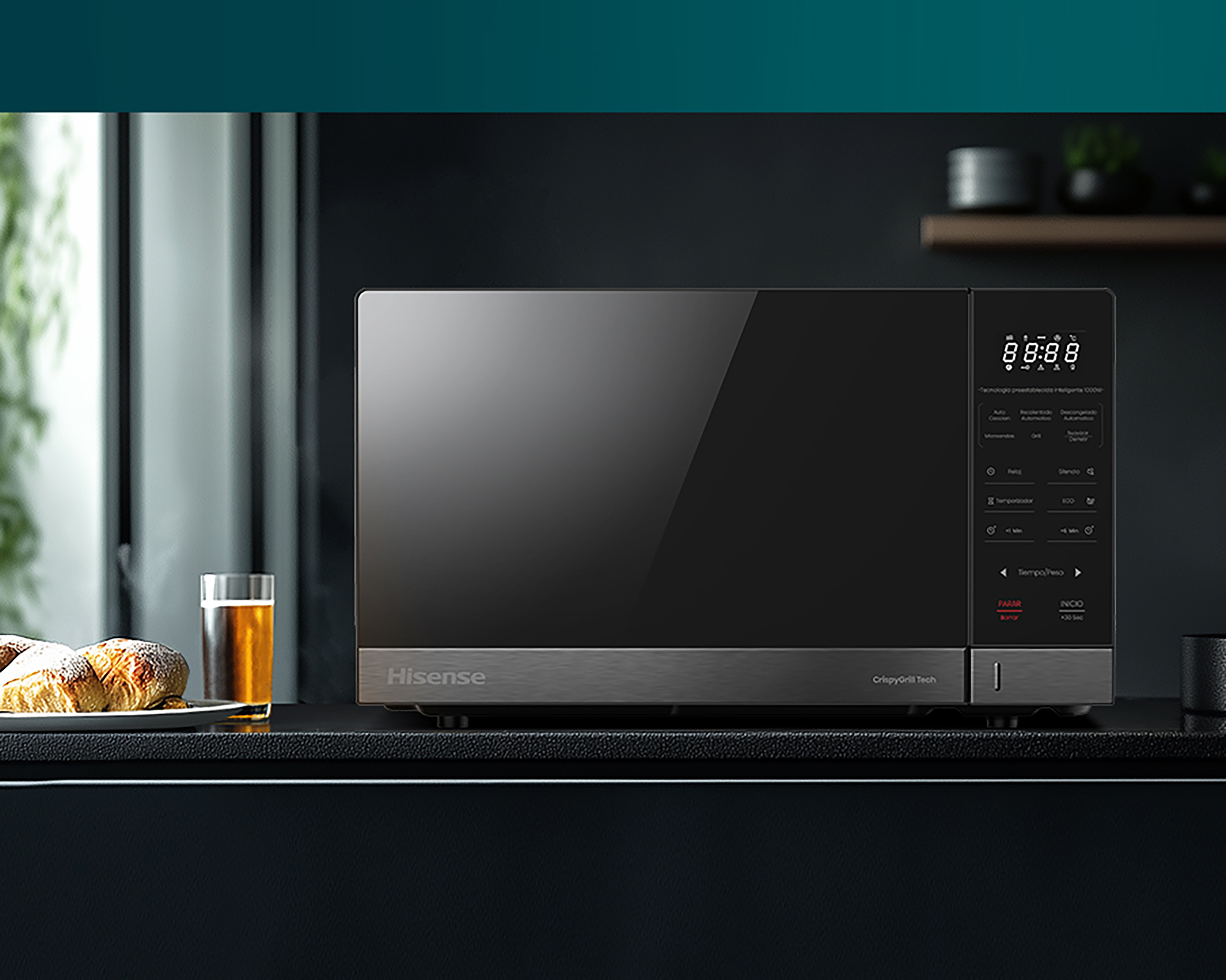 Foto 4 | Foto 4 | Horno de Microondas Hisense 1.6 Pies HMMG4211BMVM Negro