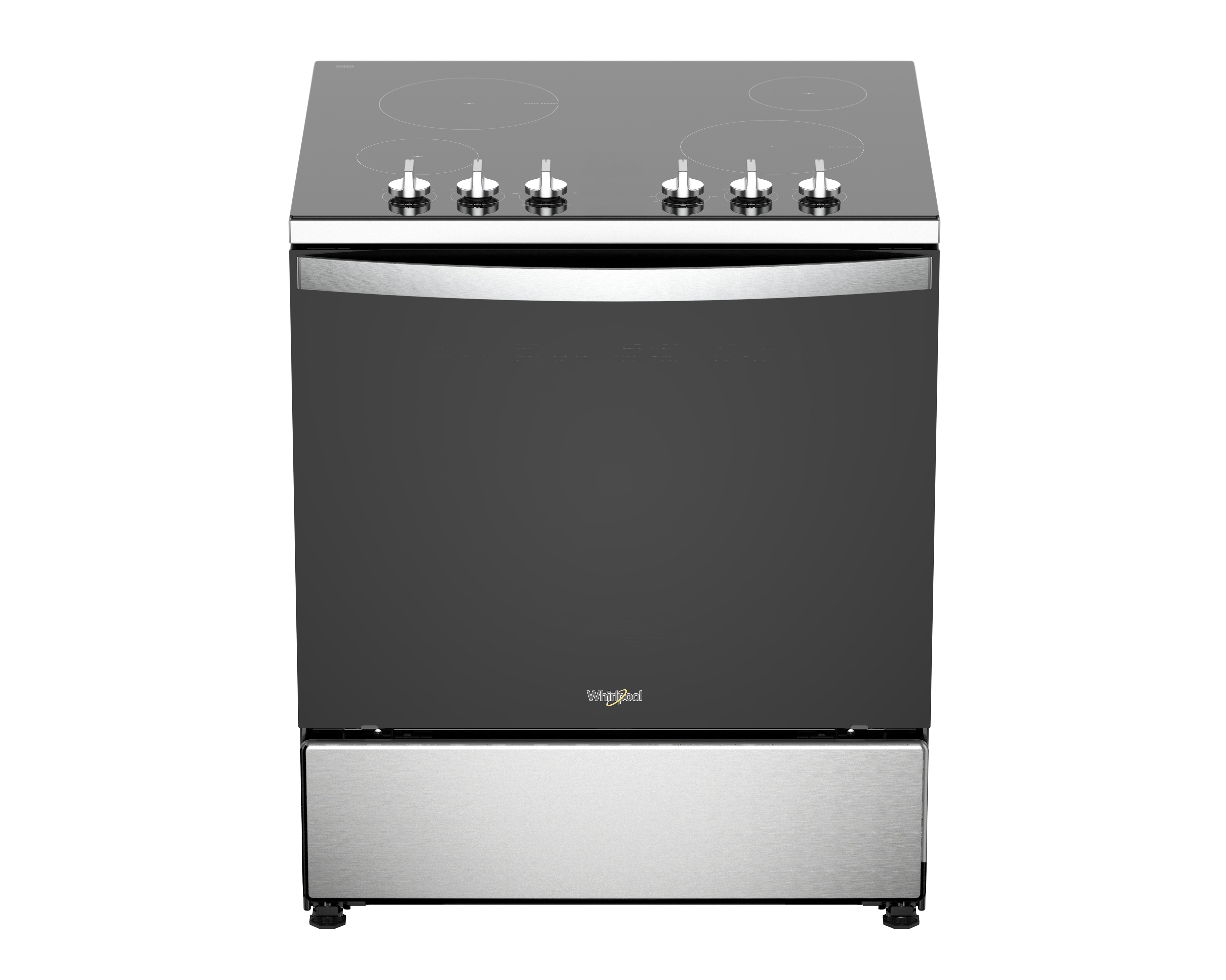 Foto 3 pulgar | Foto 2 | Estufa Whirlpool de Piso 30 Pulgadas con 4 Quemadores Eléctrica WFRE1300D con Horno 3 en 1