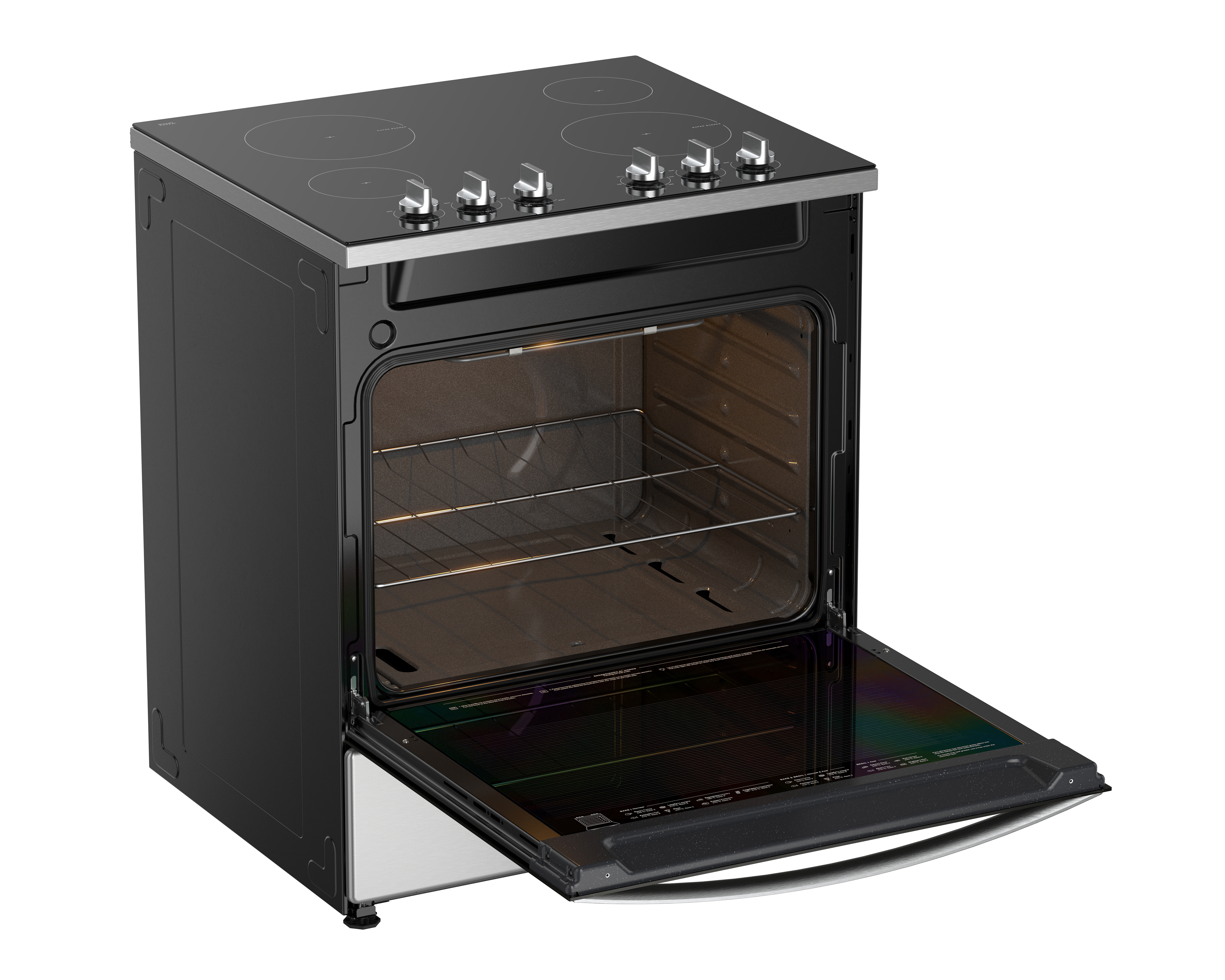 Foto 7 pulgar | Foto 6 | Estufa Whirlpool de Piso 30 Pulgadas con 4 Quemadores Eléctrica WFRE1300D con Horno 3 en 1