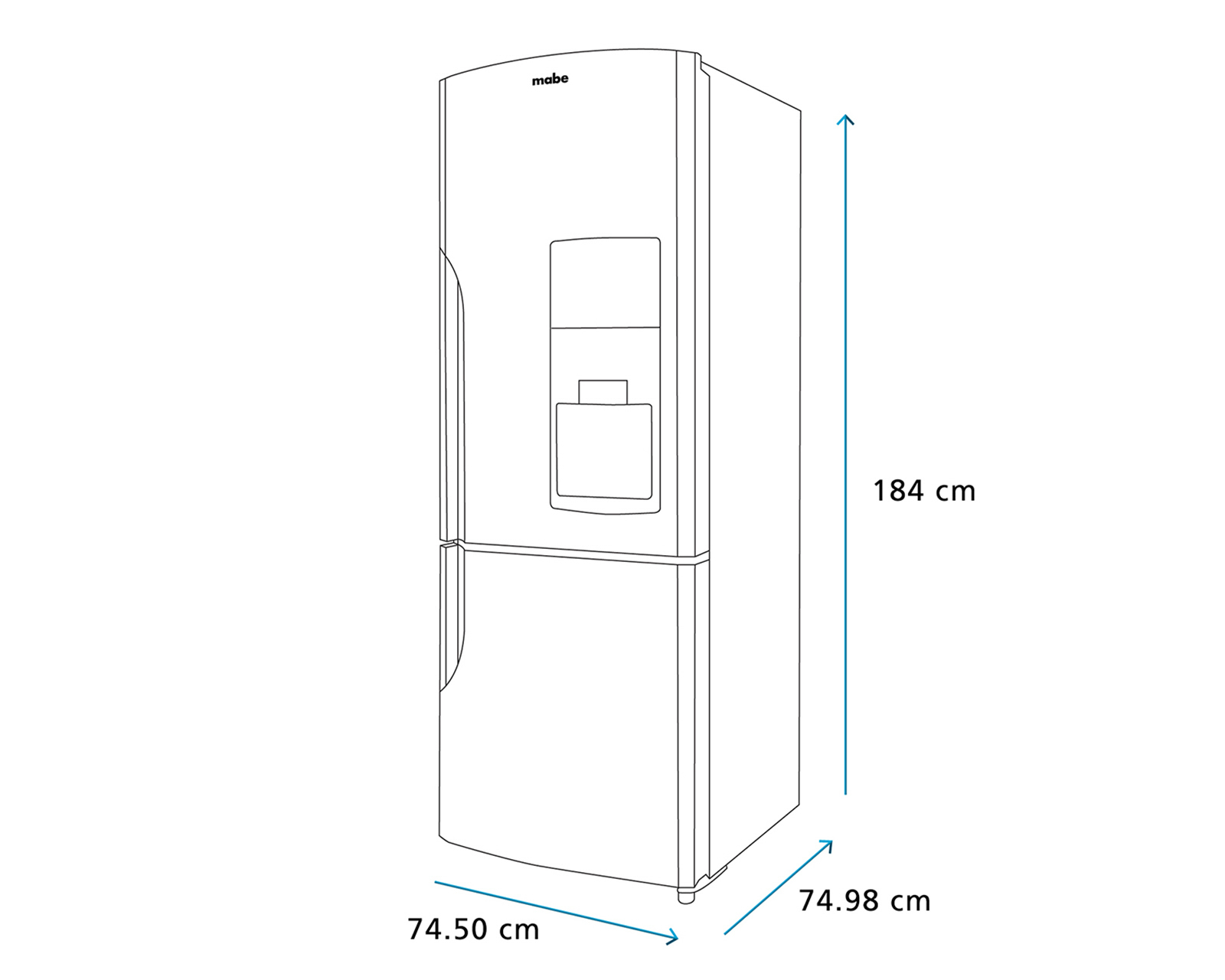 Foto 9 | Foto 9 | Refrigerador Mabe Bottom Mount 19 Pies Acero RMB520IWMRX1