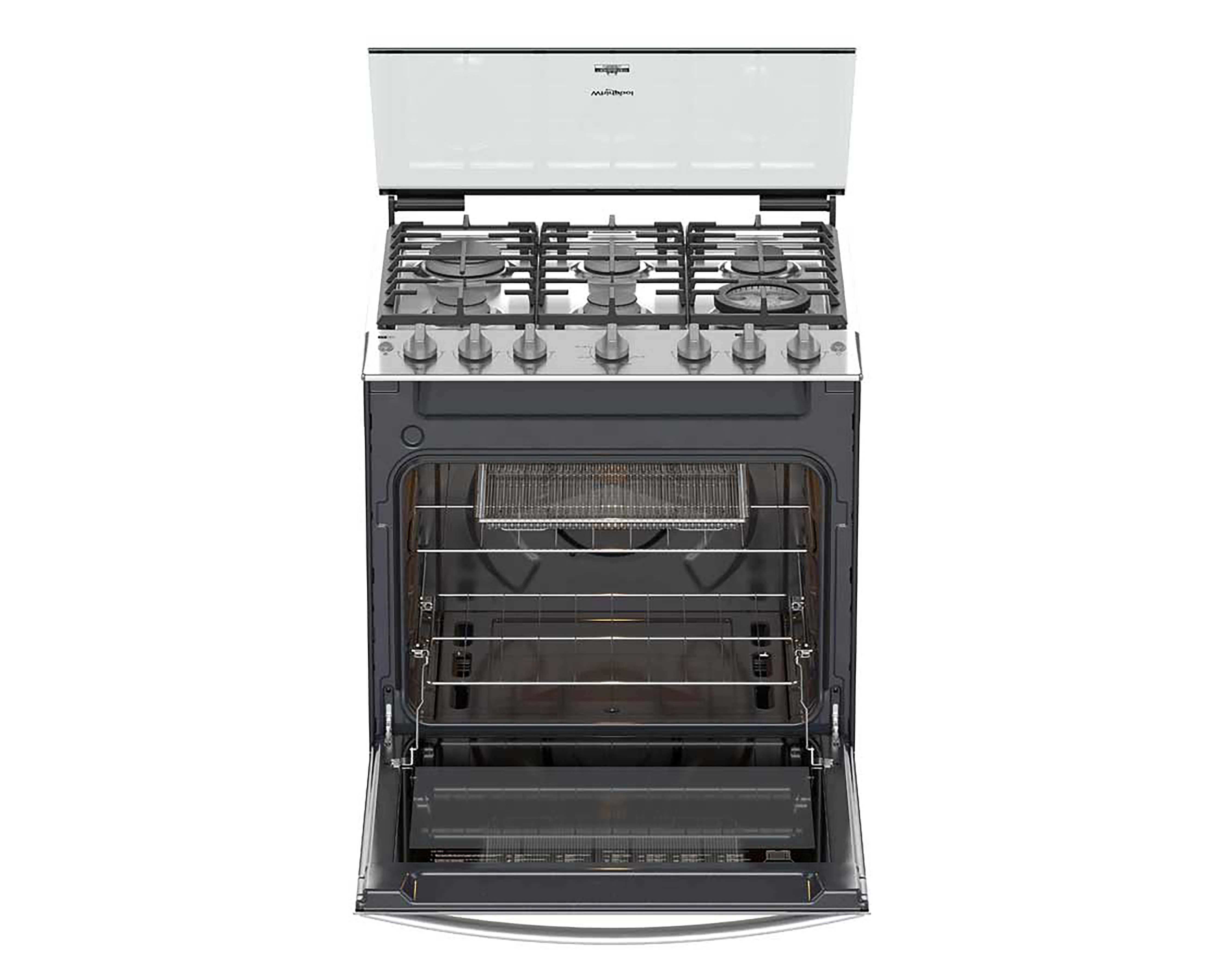 Foto 3 | Foto 3 | Estufa Whirlpool de Piso 30 Pulgadas con 6 Quemadores de Gas WFR7050S Función Freidora de Aire