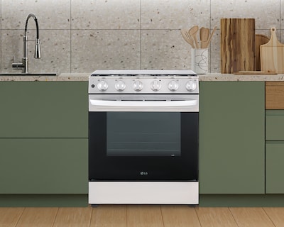 Foto 8 | Foto 8 | Estufa LG de Piso 30 Pulgadas con 5 Quemadores de Gas LRGL5840S.BSTFGSS Gris Easy Clean