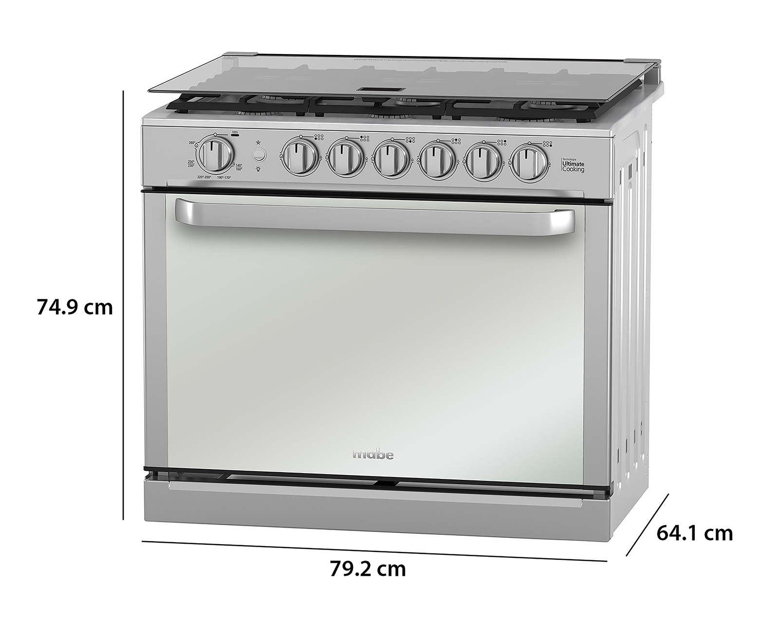 Foto 8 pulgar | Foto 7 | Estufa Mabe de Empotre 30 pulgadas con 6 Quemadores de Gas MA0C80400CI0 Ultimate