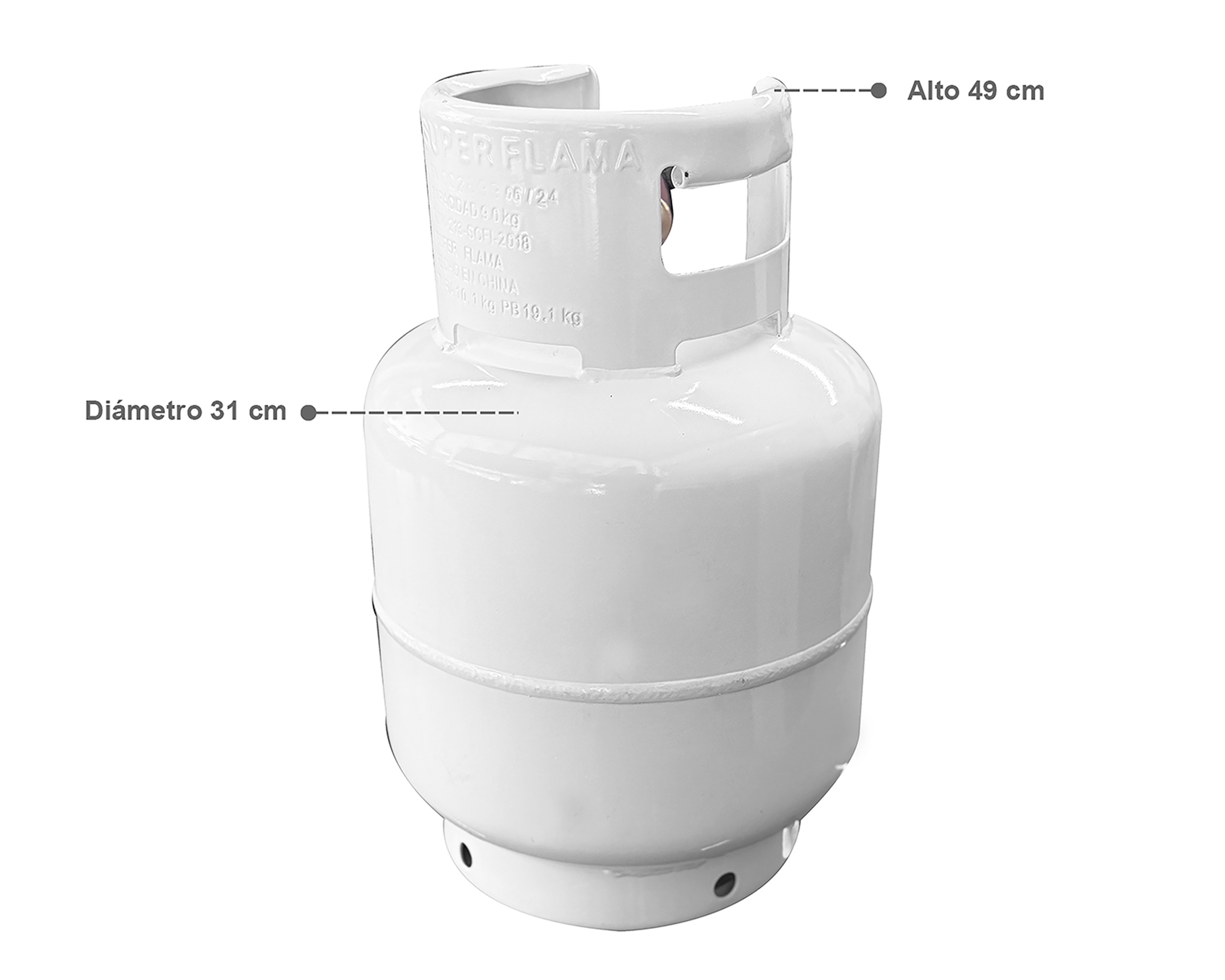 Foto 8 | Foto 8 | Tanque de Gas LP Super Flama 9 kg