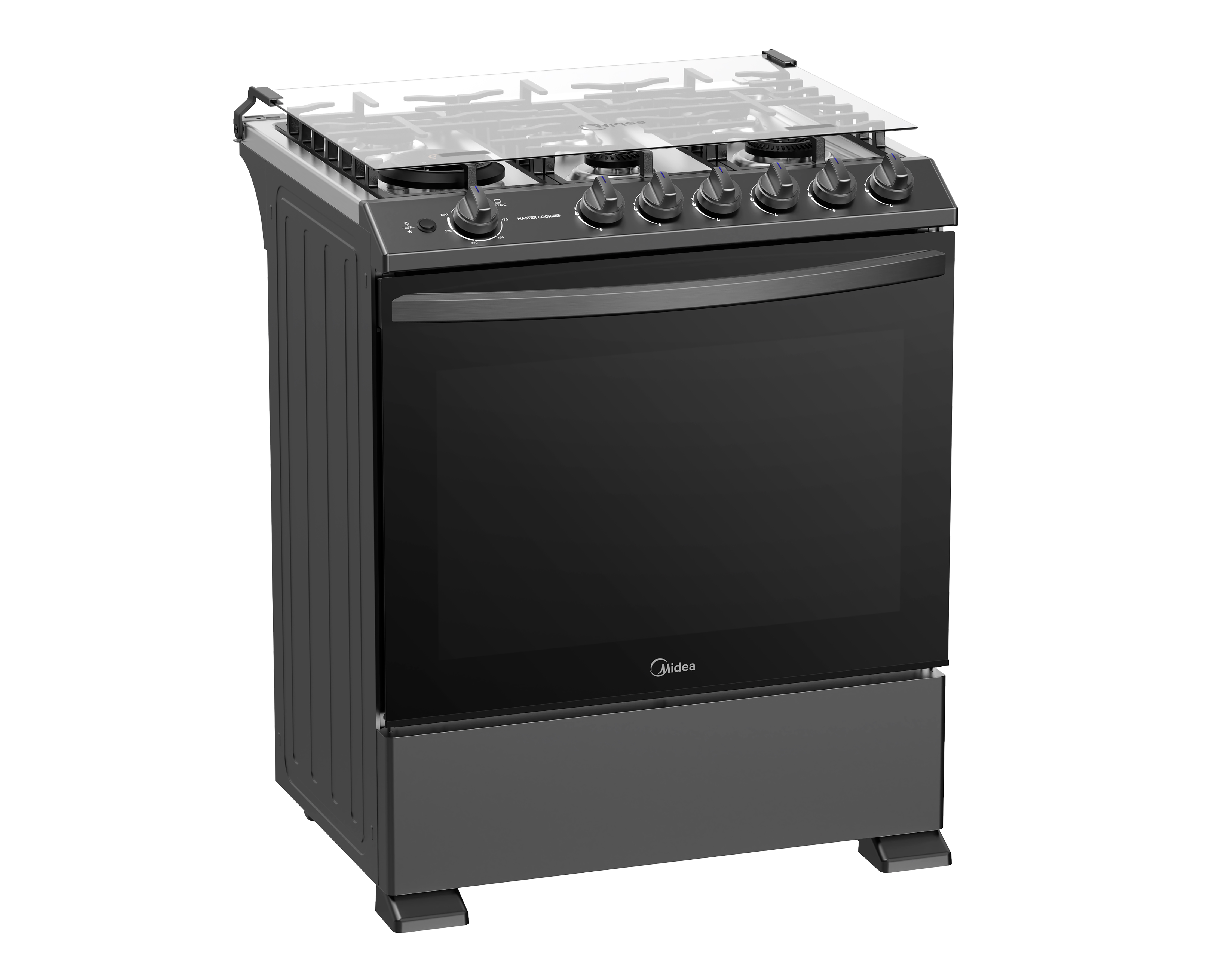 Estufa Midea de Piso 30 Pulgadas con 6 Quemadores Electrica MGS30FS1LIASDT Funcionamiento Master Flame Estufa Midea de Piso 30 Pulgadas con 6 Quemadores Electrica MGS30FS1LIASDT Funcionamiento Master Flame