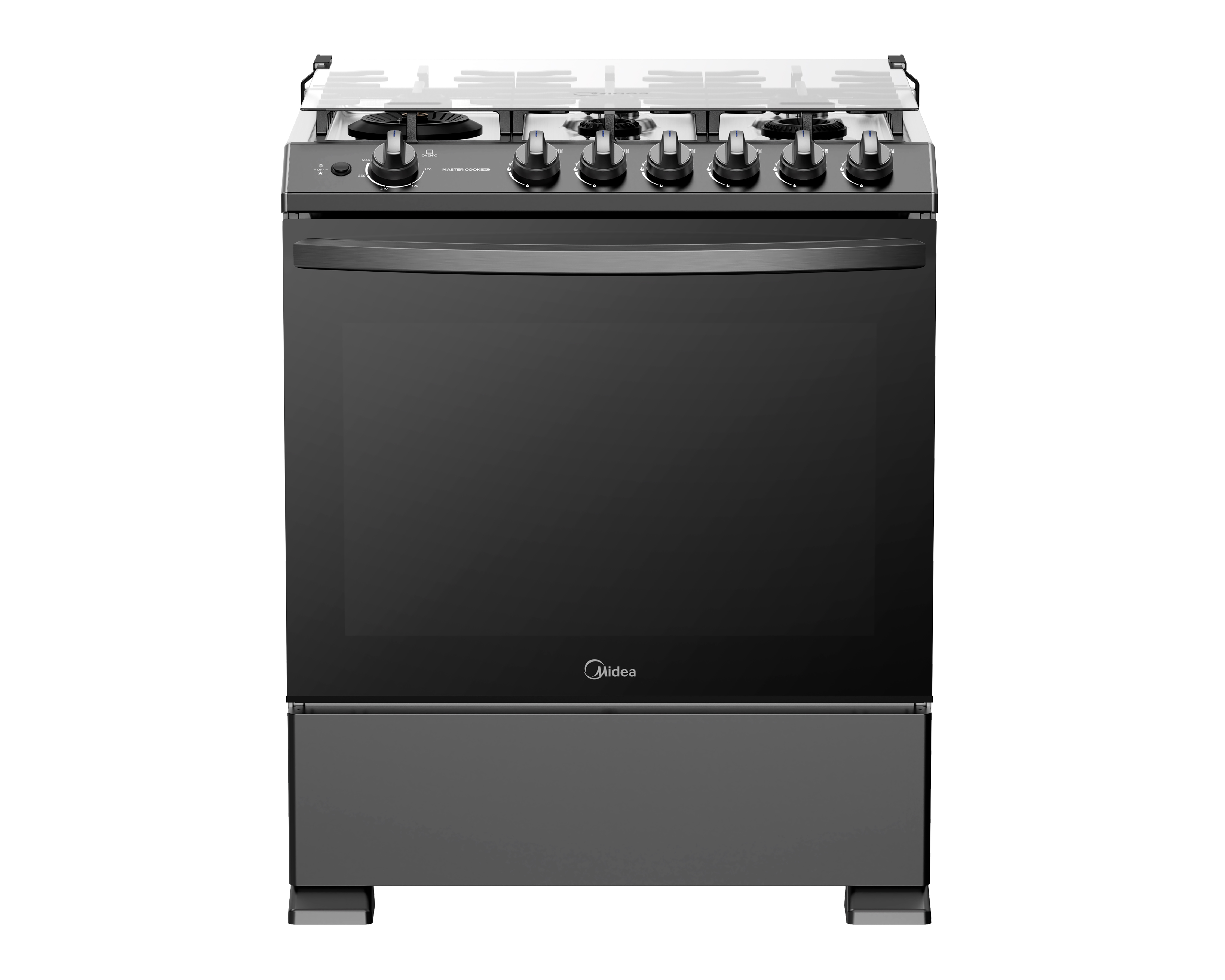 Foto 2 | Foto 2 | Estufa Midea de Piso 30 Pulgadas con 6 Quemadores Electrica MGS30FS1LIASDT Funcionamiento Master Flame