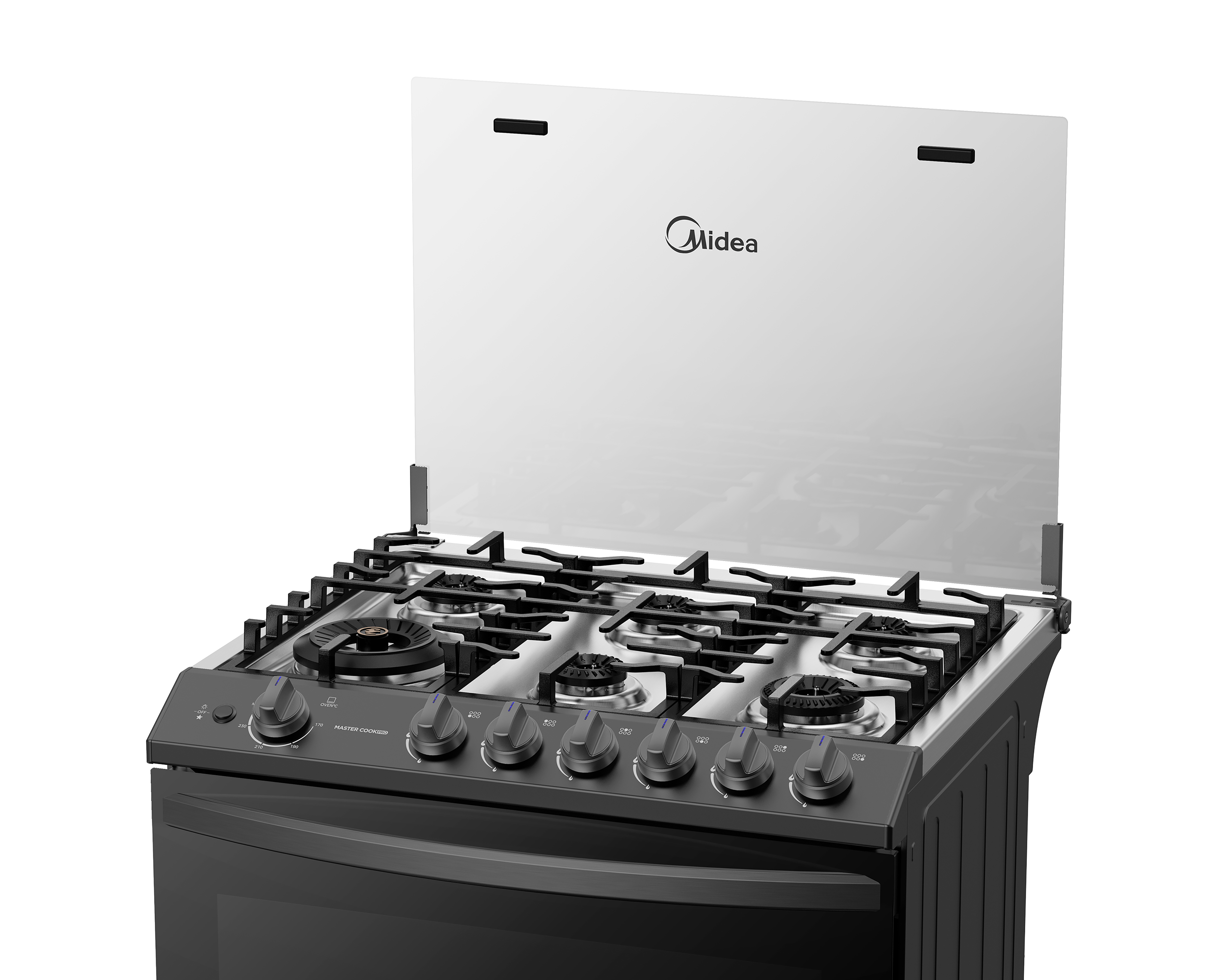 Foto 5 pulgar | Foto 4 | Estufa Midea de Piso 30 Pulgadas con 6 Quemadores Electrica MGS30FS1LIASDT Funcionamiento Master Flame