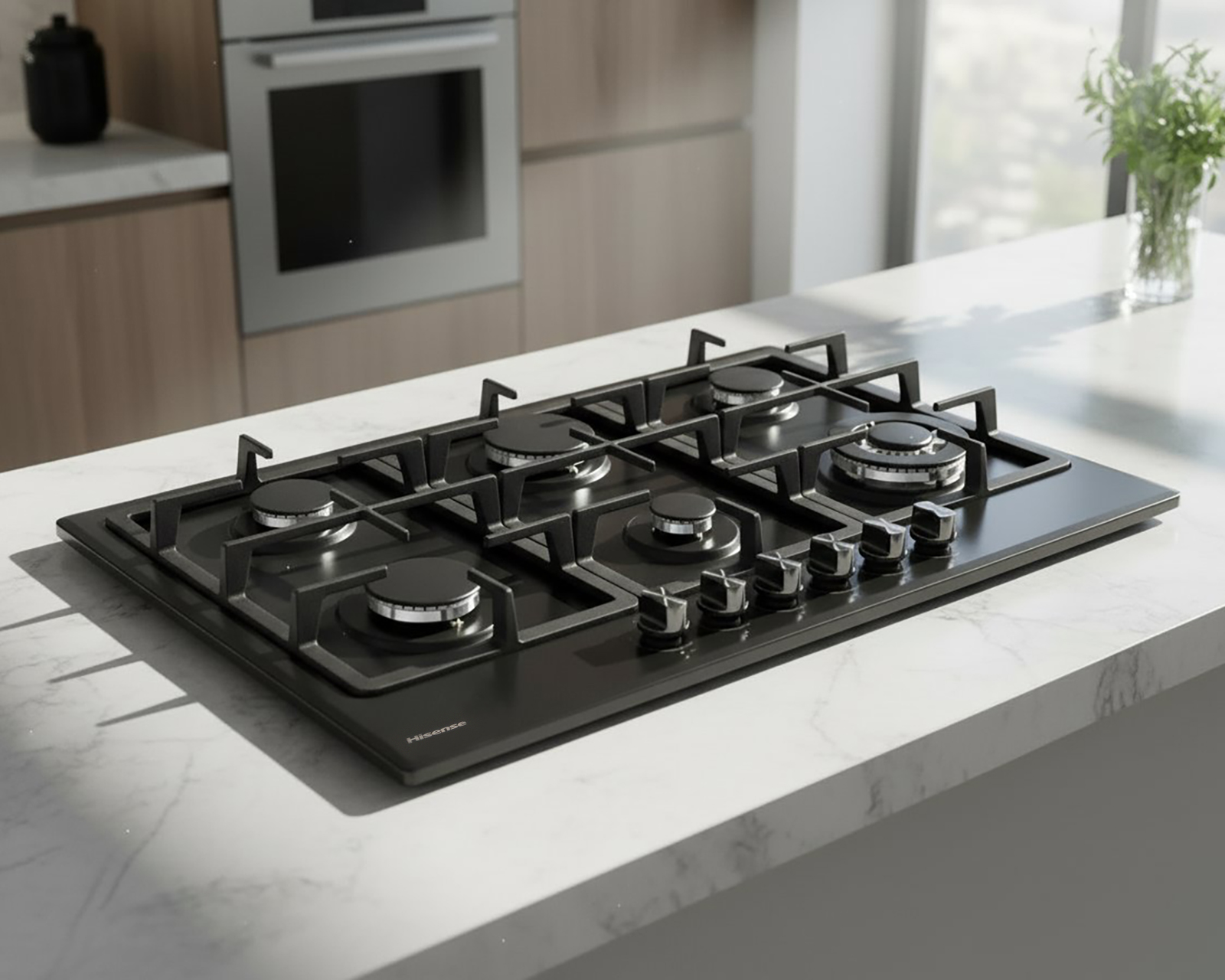 Foto 5 | Foto 5 | Parrilla Empotrable Hisense 96 cm de Gas HGH961BS01 Negra