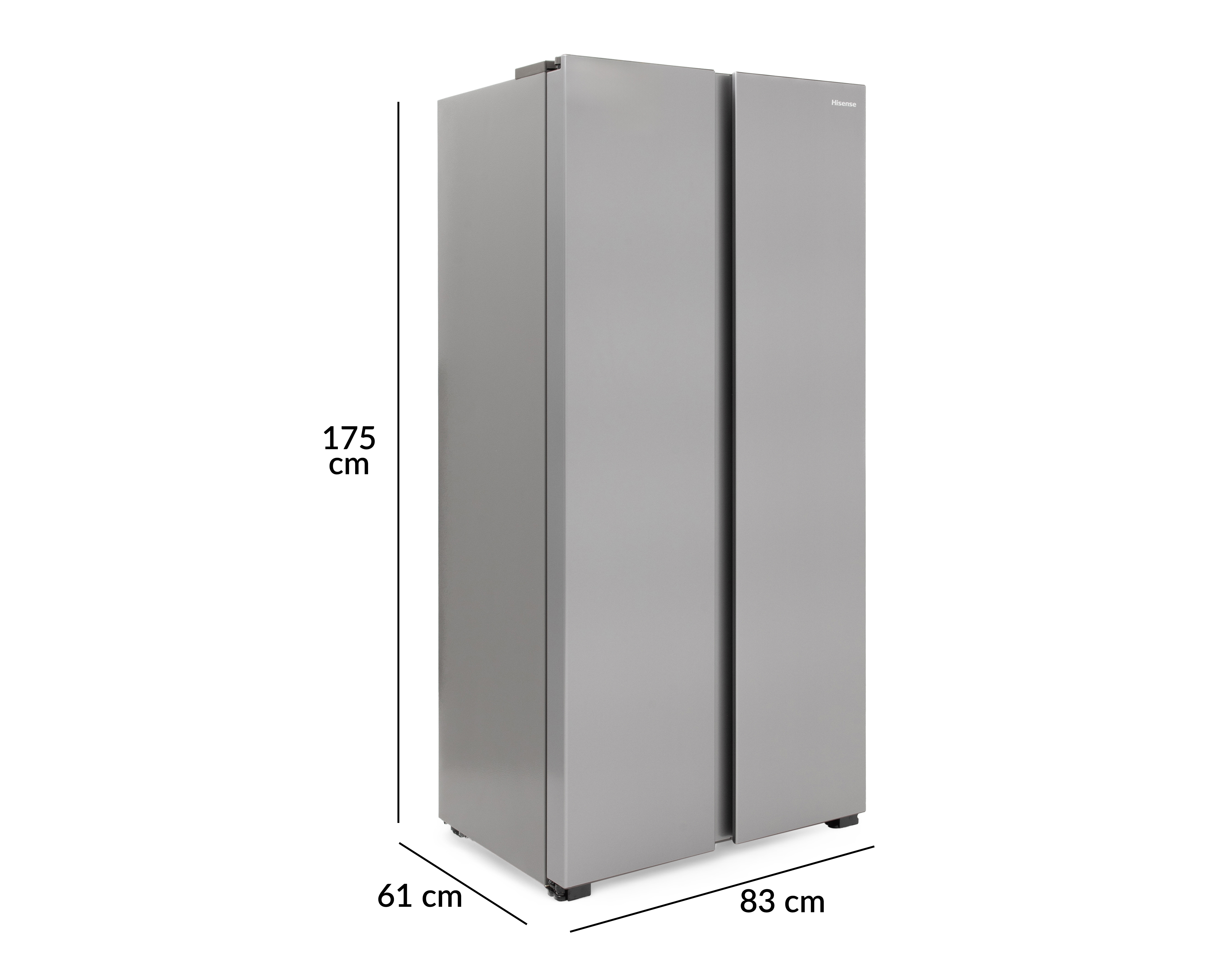 Foto 7 | Foto 7 | Refrigerador Hisense Side by Side 15 Pies Silver RS15N6GCX