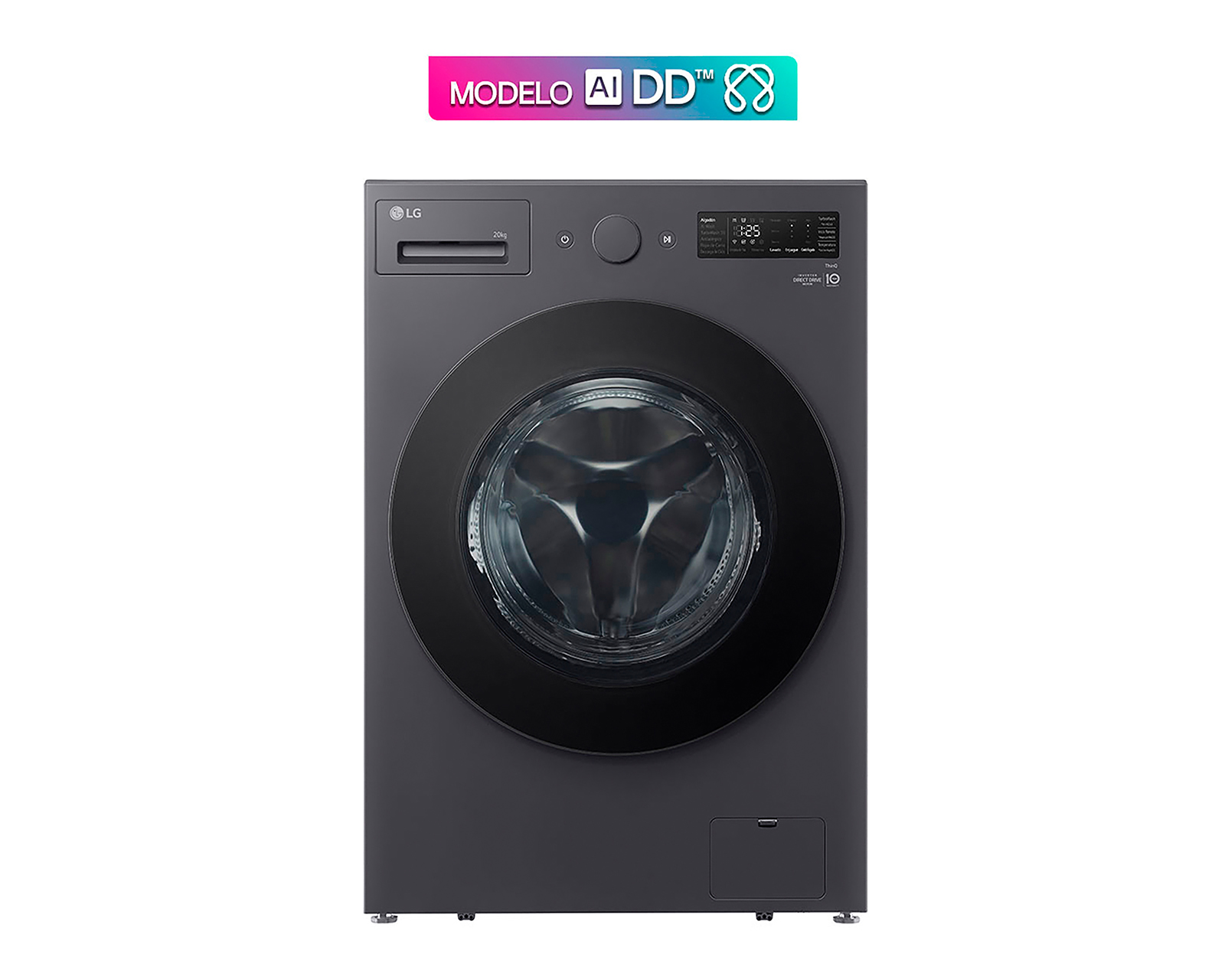 Foto 7 | Foto 7 | Lavadora LG Automática WM20EGNTS6 20 kg Negro Grafito
