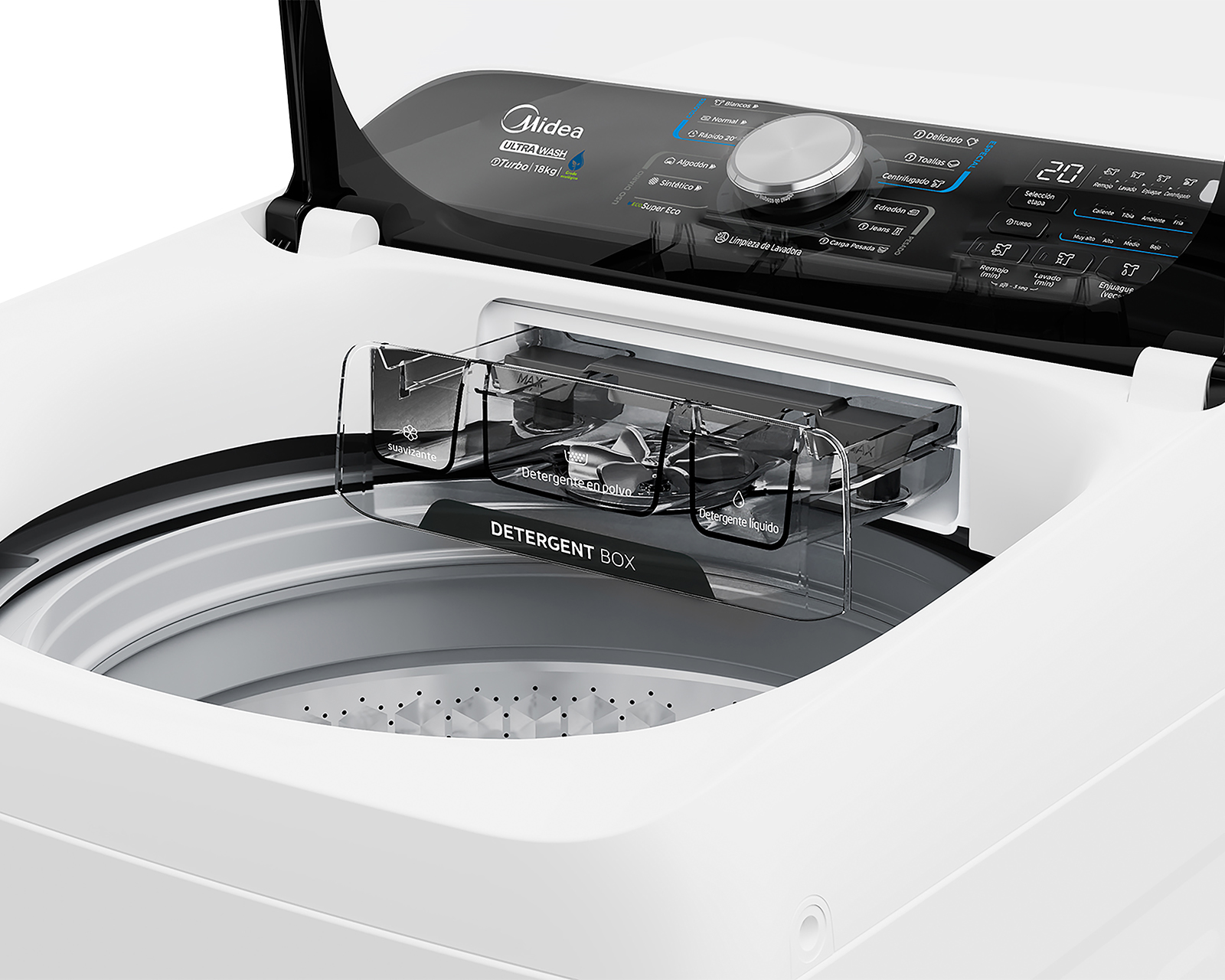 Foto 4 | Foto 4 | Lavadora Midea Automática MA512W18W 18 kg Blanca