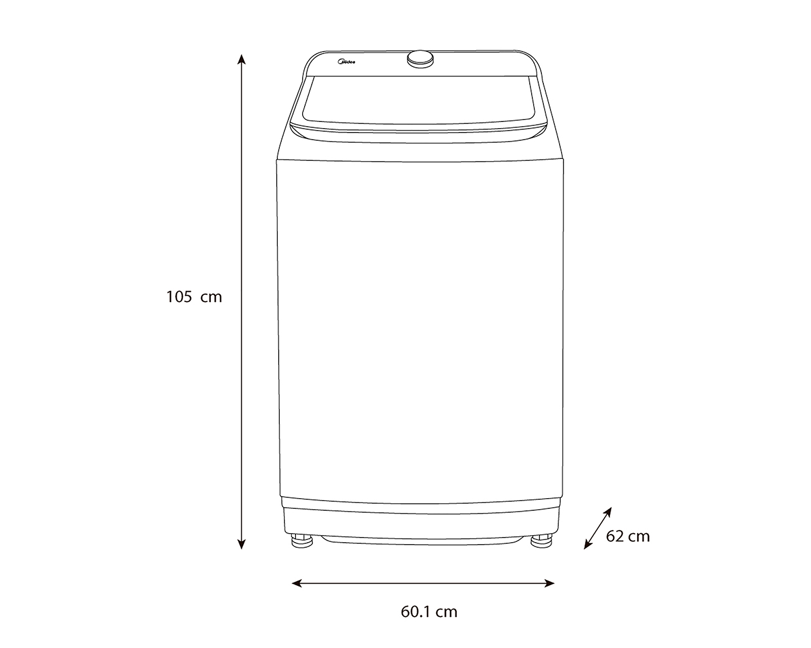 Foto 7 pulgar | Foto 6 | Lavadora Midea Automática MA512W18W 18 kg Blanca