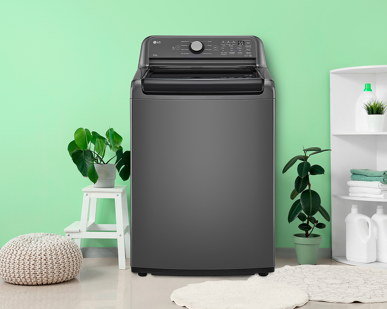 Foto 7 | Foto 7 | Lavadora LG Automática WT22MT6HK 22 Kg Negra