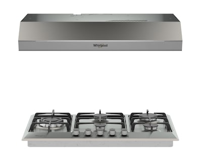 Foto 1 | Foto 1 | Combo de Parrilla Empotrable y Campana Whirlpool 73.7 cm de Gas CHWP3040S de Acero Inoxidable