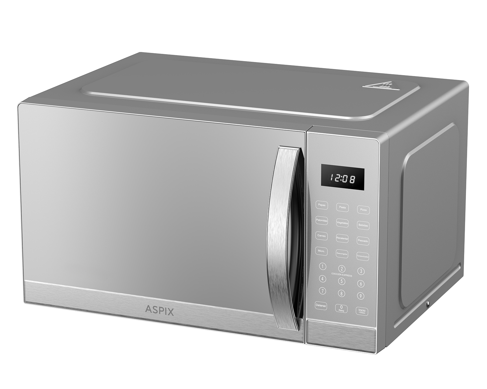 Foto 5 | Foto 5 | Horno de Microondas Aspix 1.1 Pies AX24MWO11NEJ Plateado