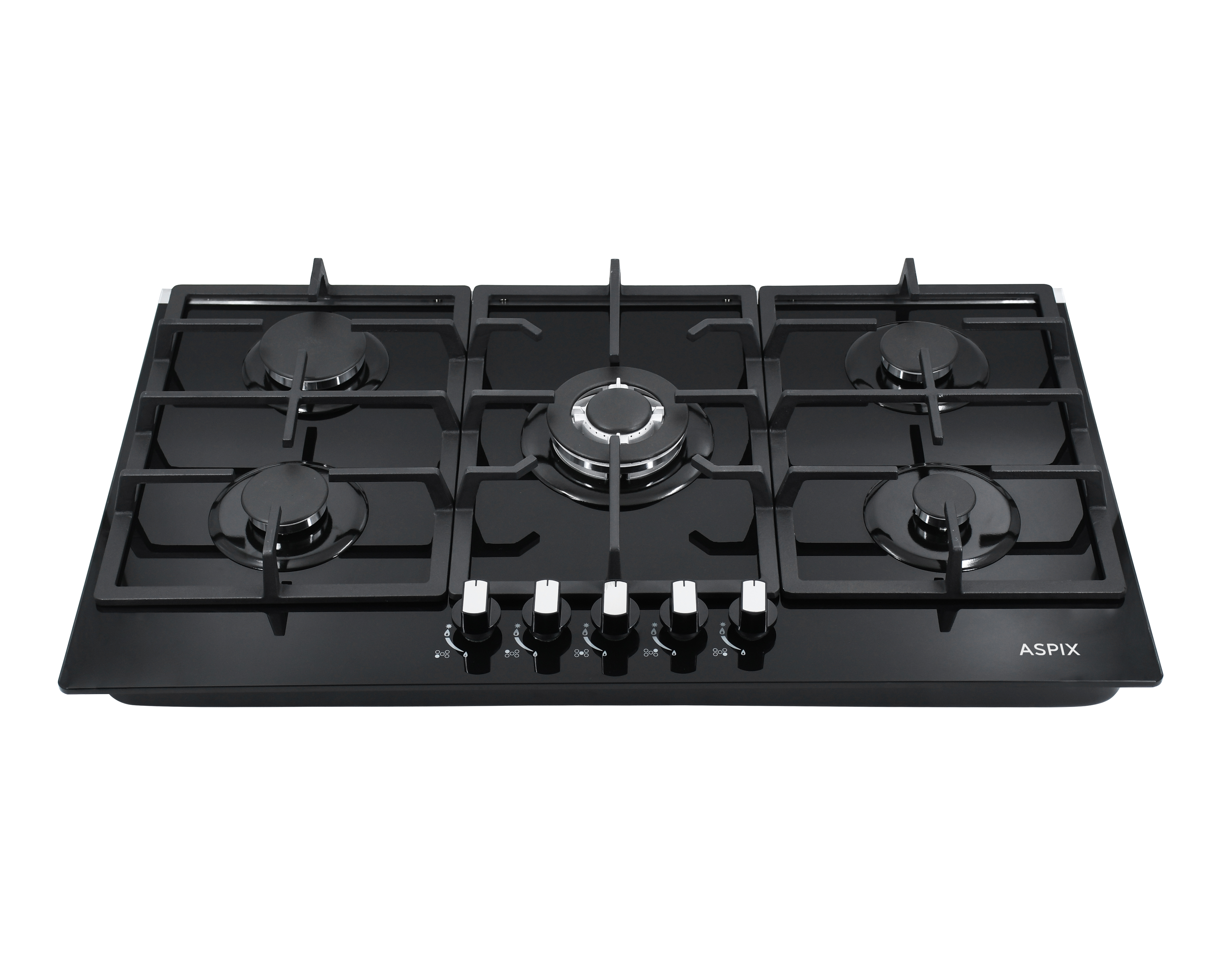 Parrilla Empotrable Aspix 35 Pulgadas de Gas P5QANG Negra