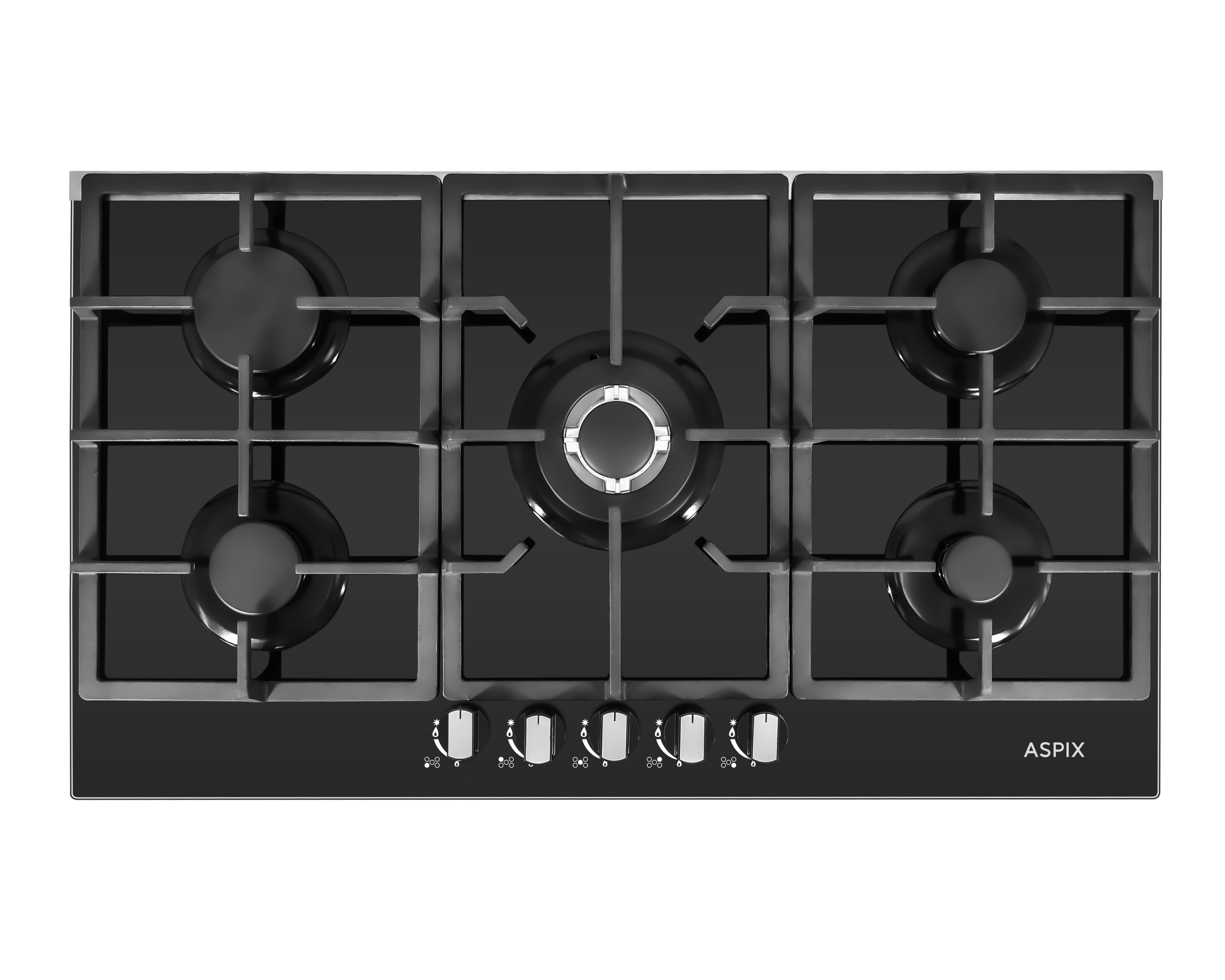 Foto 4 pulgar | Foto 3 | Parrilla Empotrable Aspix 35 Pulgadas de Gas P5QANG Negra