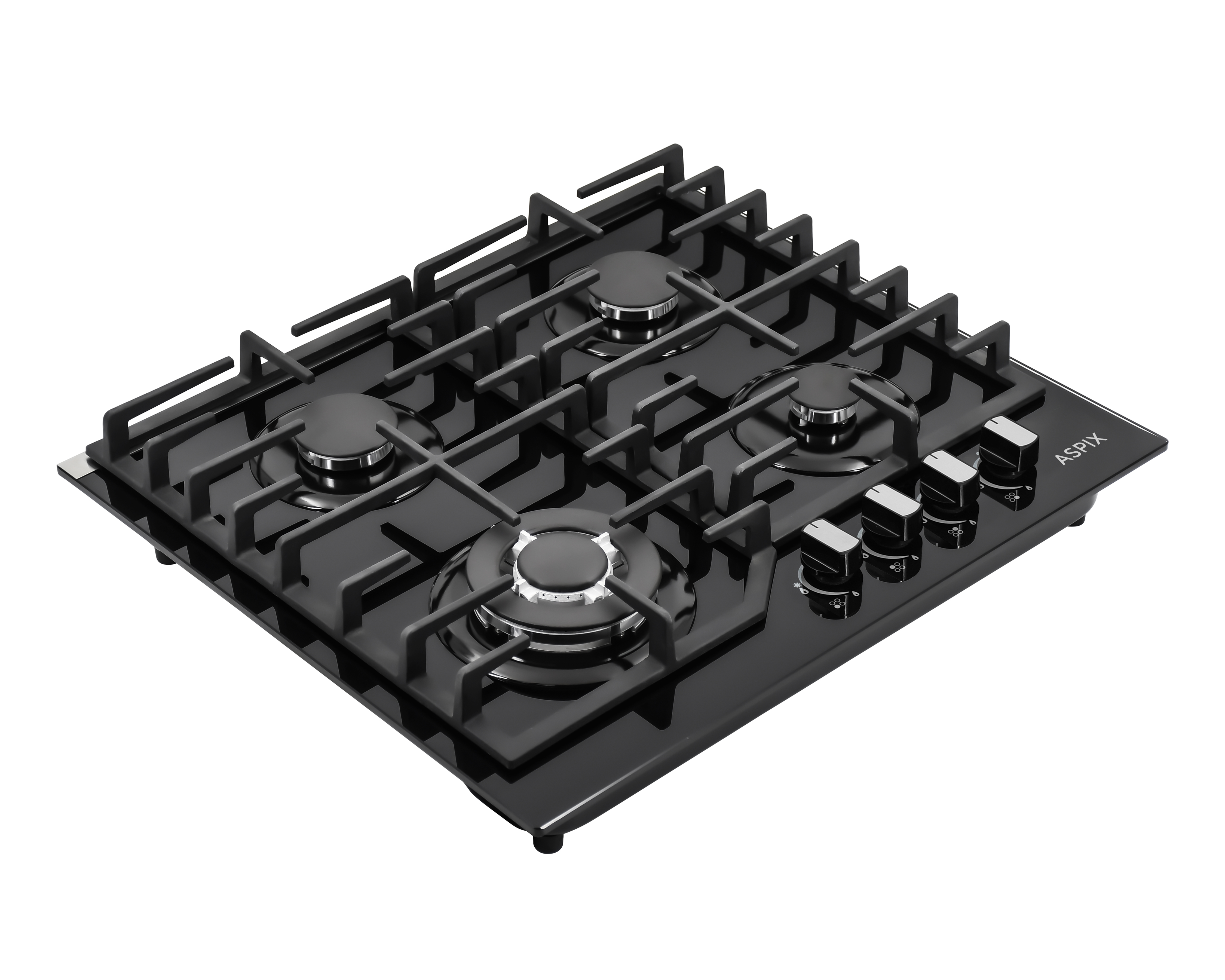 Parrilla Empotrable Aspix 23 Pulgadas de Gas P4QANG Negra