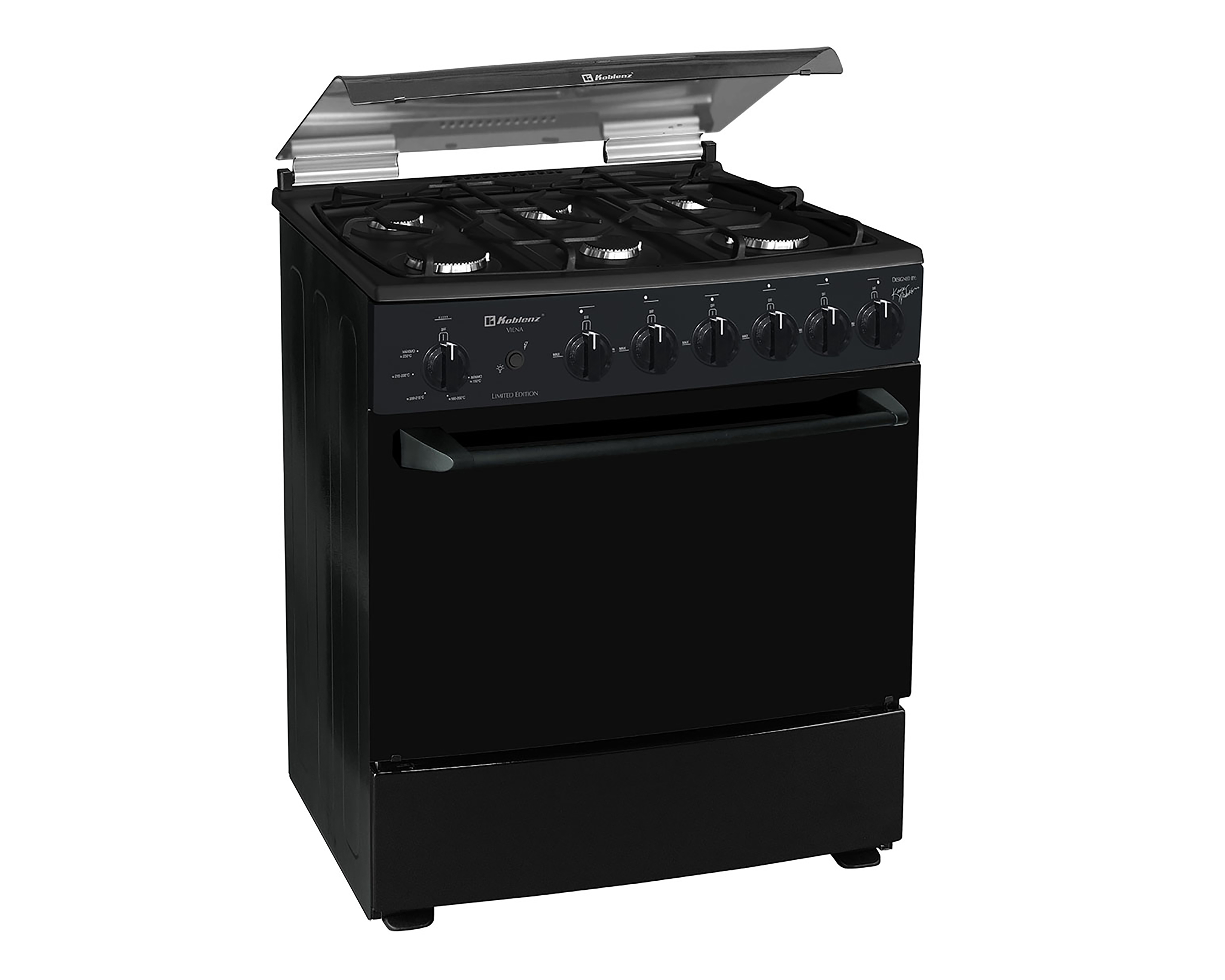 Estufa Koblenz de Piso 30 Pulgadas 6 Quemadores de Gas Viena EK-1131 VD-MCHNO Función Termocontrol